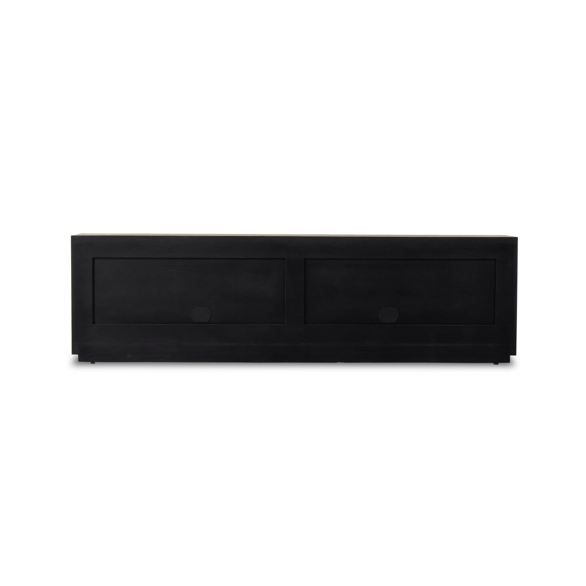 Four Hands Abaso Media Console — Rustic Wormwood Oak