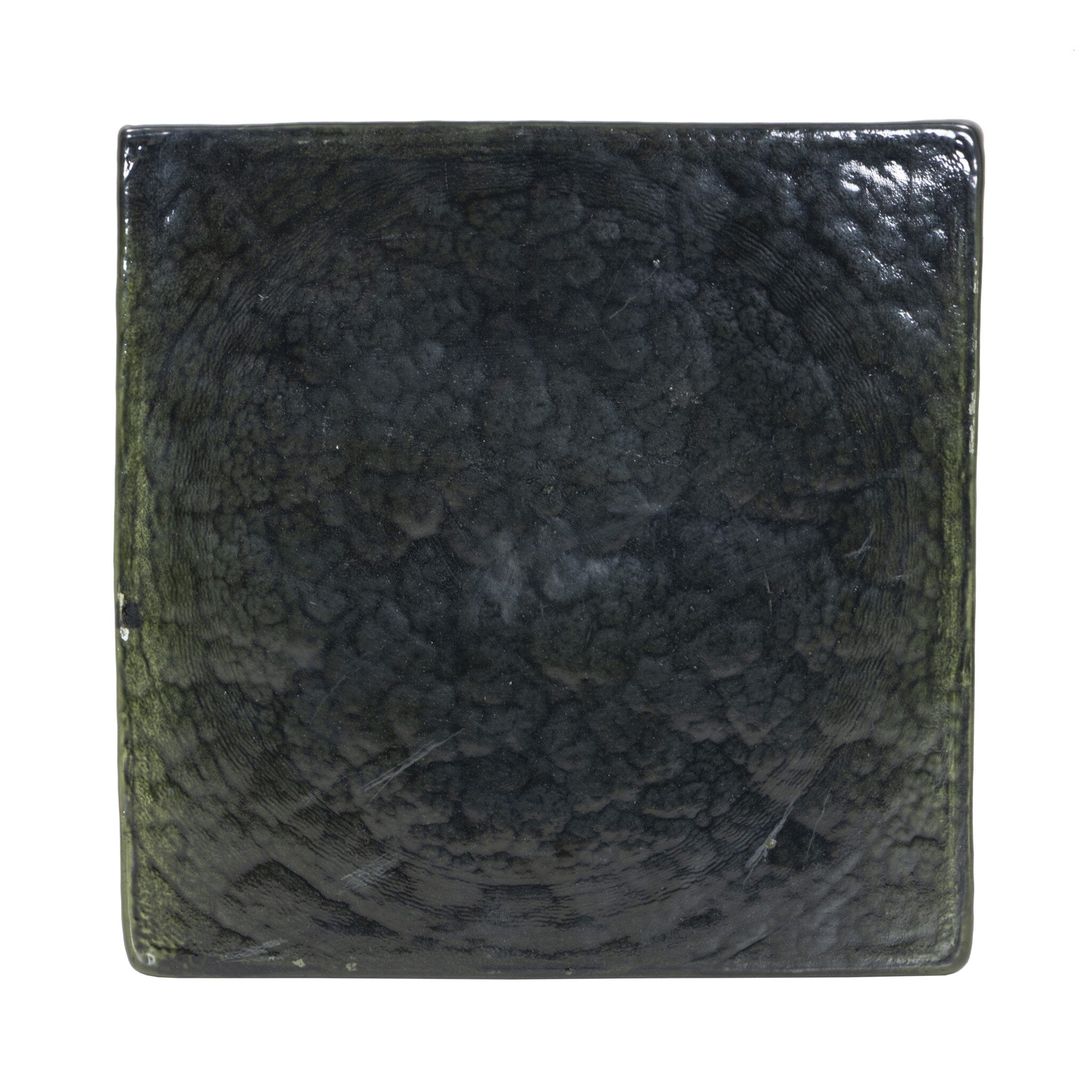 Four Hands Dalston Nesting End Table Set — Moss Cast Glass-Iron Matte Black