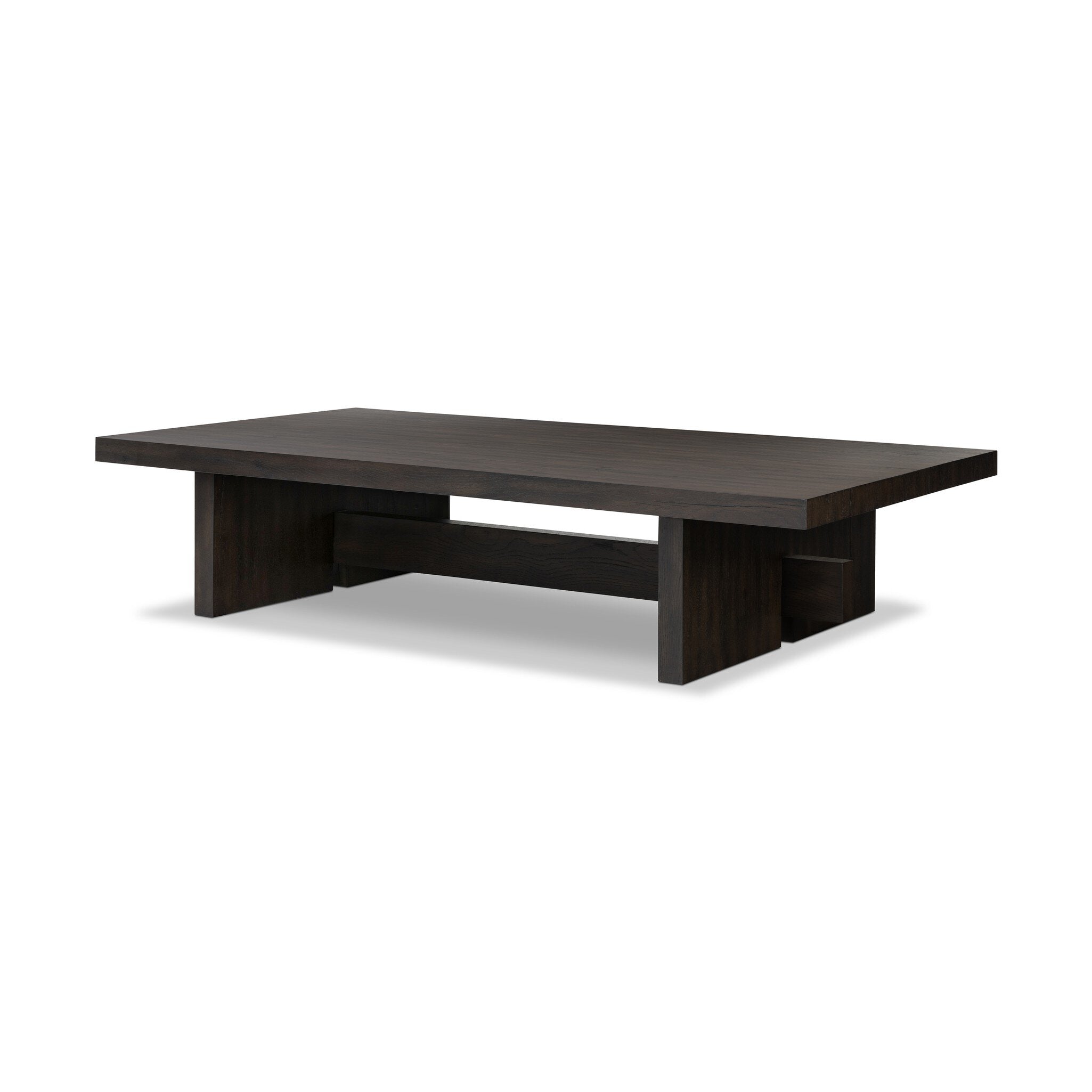 Four Hands Isaac Coffee Table — Smoked Black-Smoked Black Veneer