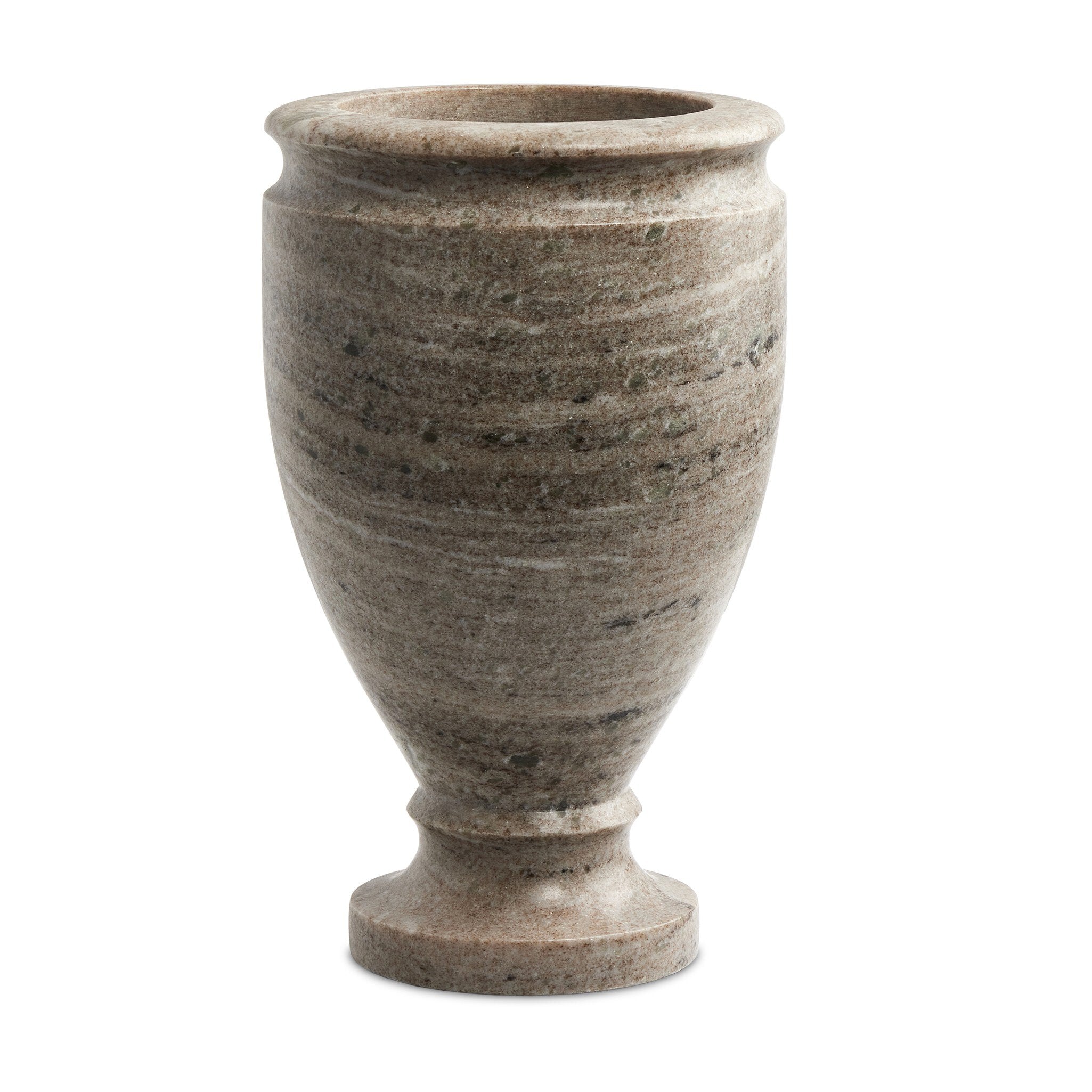 Four Hands Devi Vase — Antique White Marble