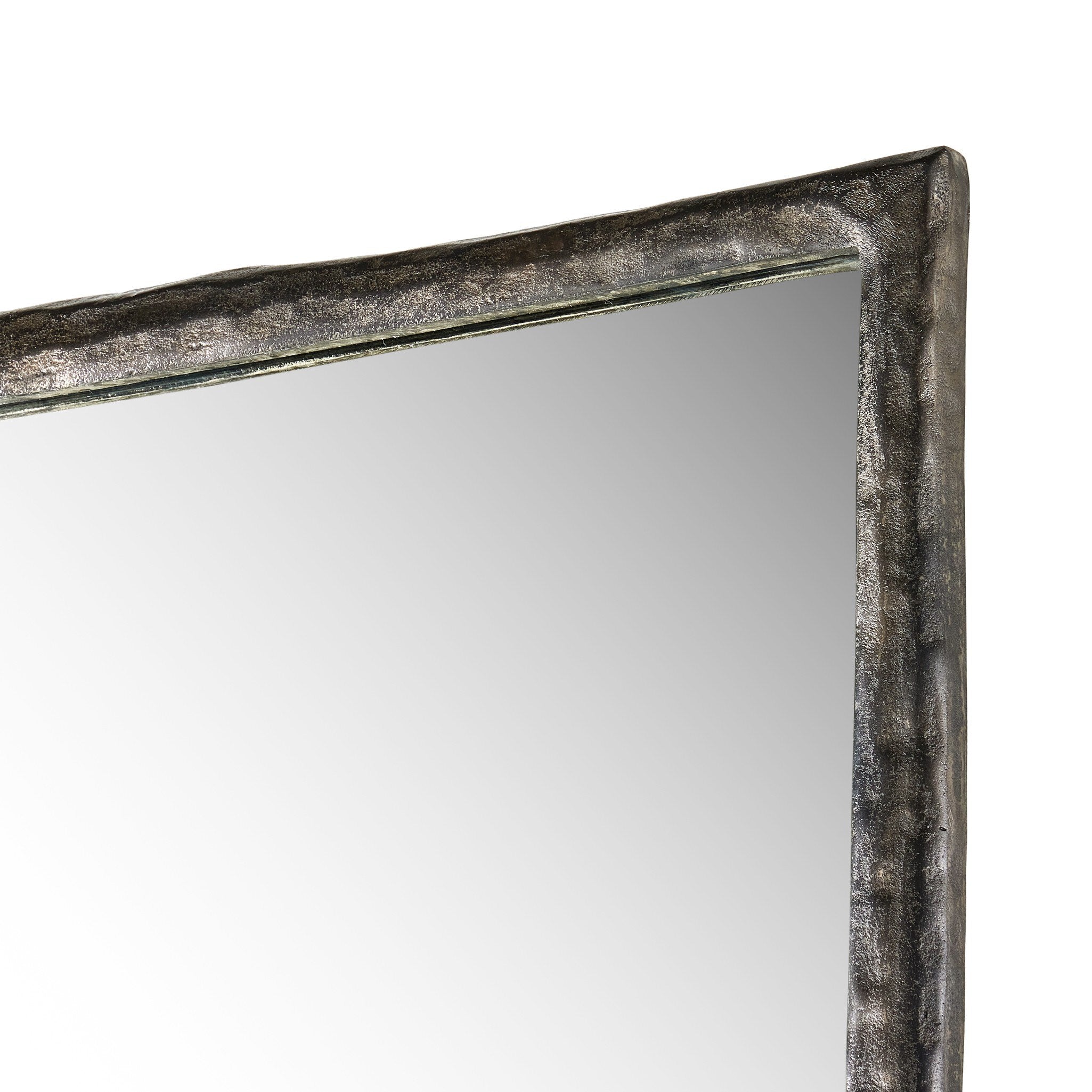 Four Hands Langford Floor Mirror — Smoked Nickel