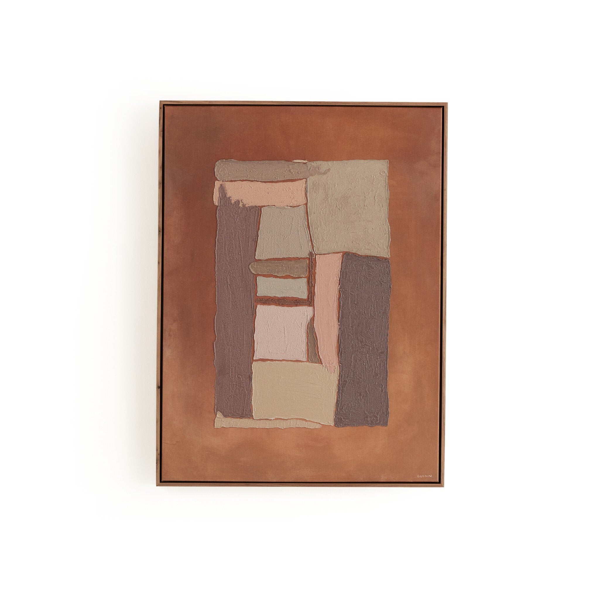 Four Hands What Holds Us Together by Tyler Guinn — 240175-001 - 30.0x40.0-Rustic Walnut Floater-Large