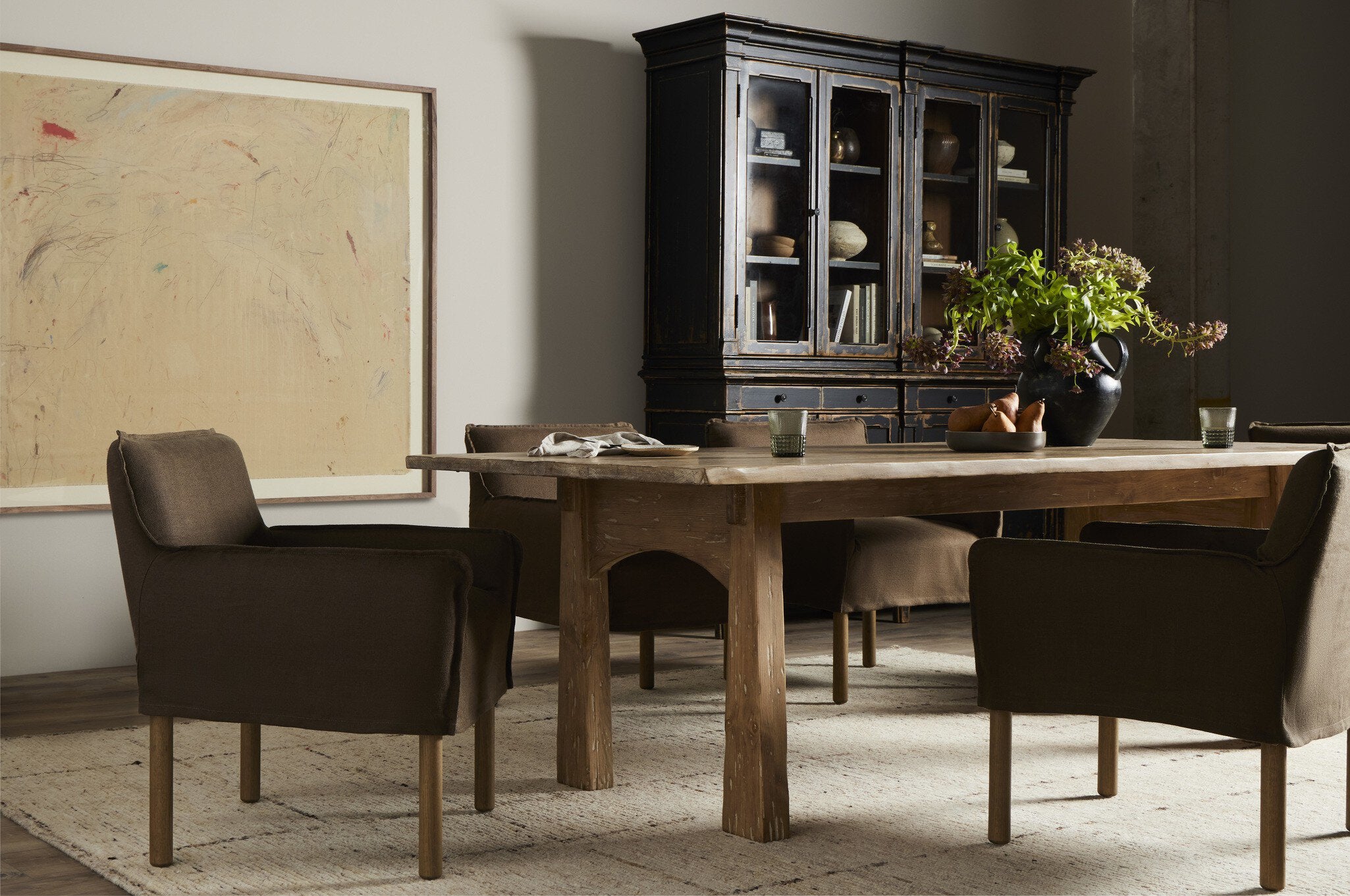 Four Hands Waymaker by Tyler Guinn — 240180-001 - 69.0x59.0-Rustic 2.5 Walnut-Statement