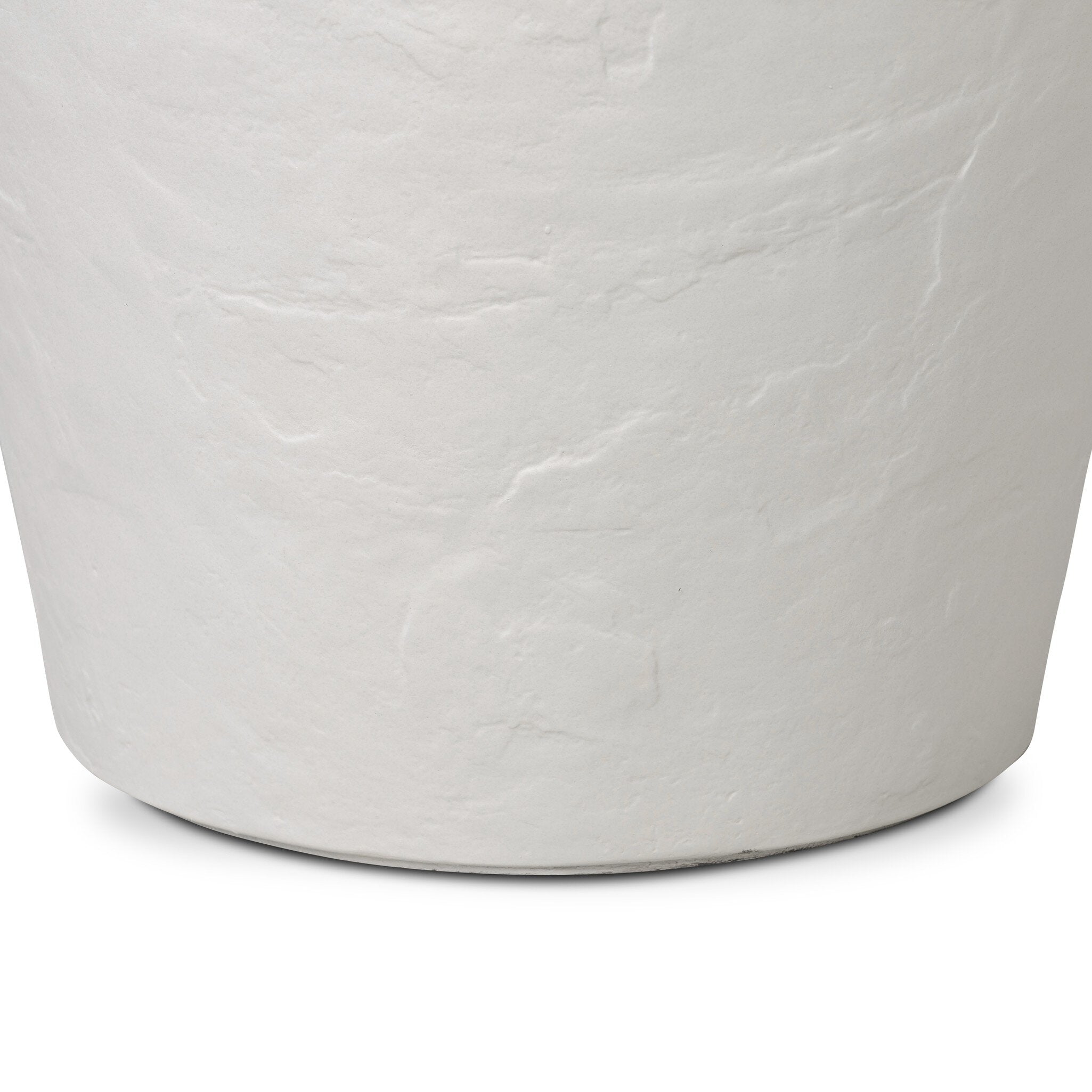 Four Hands Suvi Planter — Textured White Concrete
