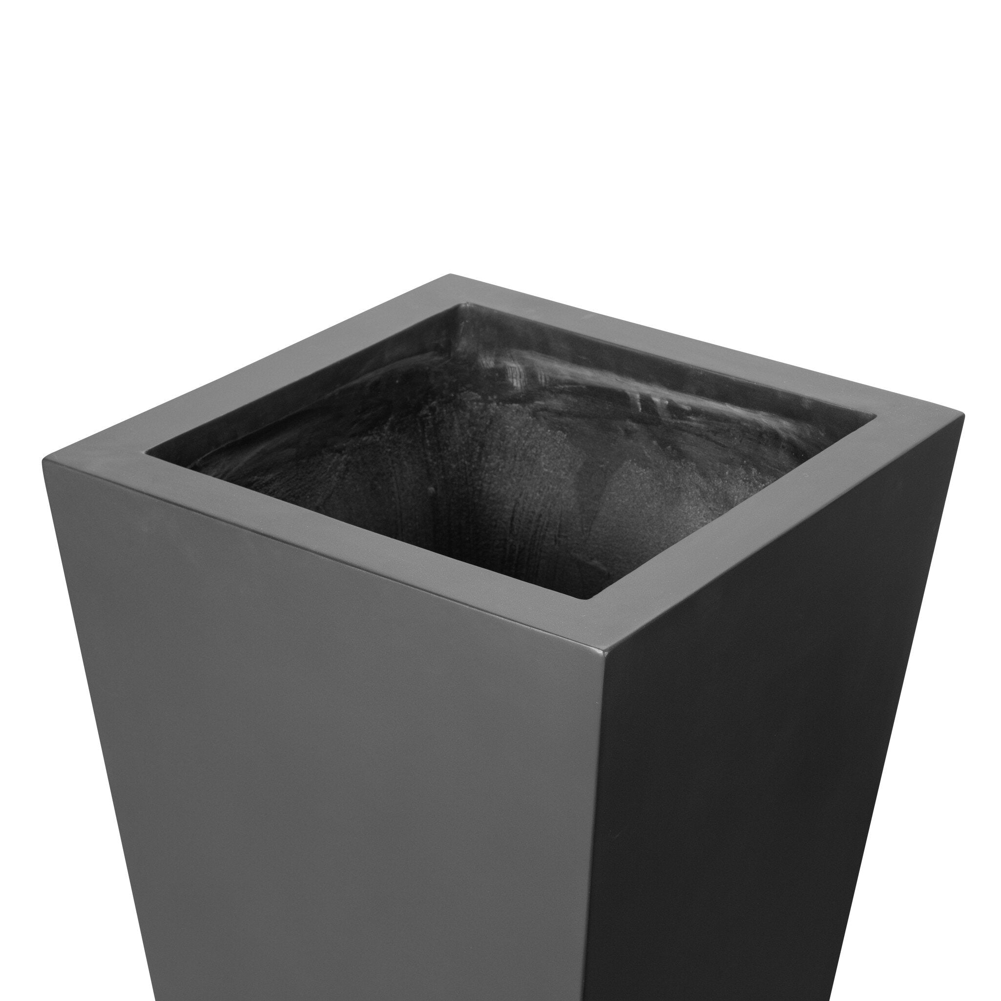 Four Hands Koto Planter — Black Concrete