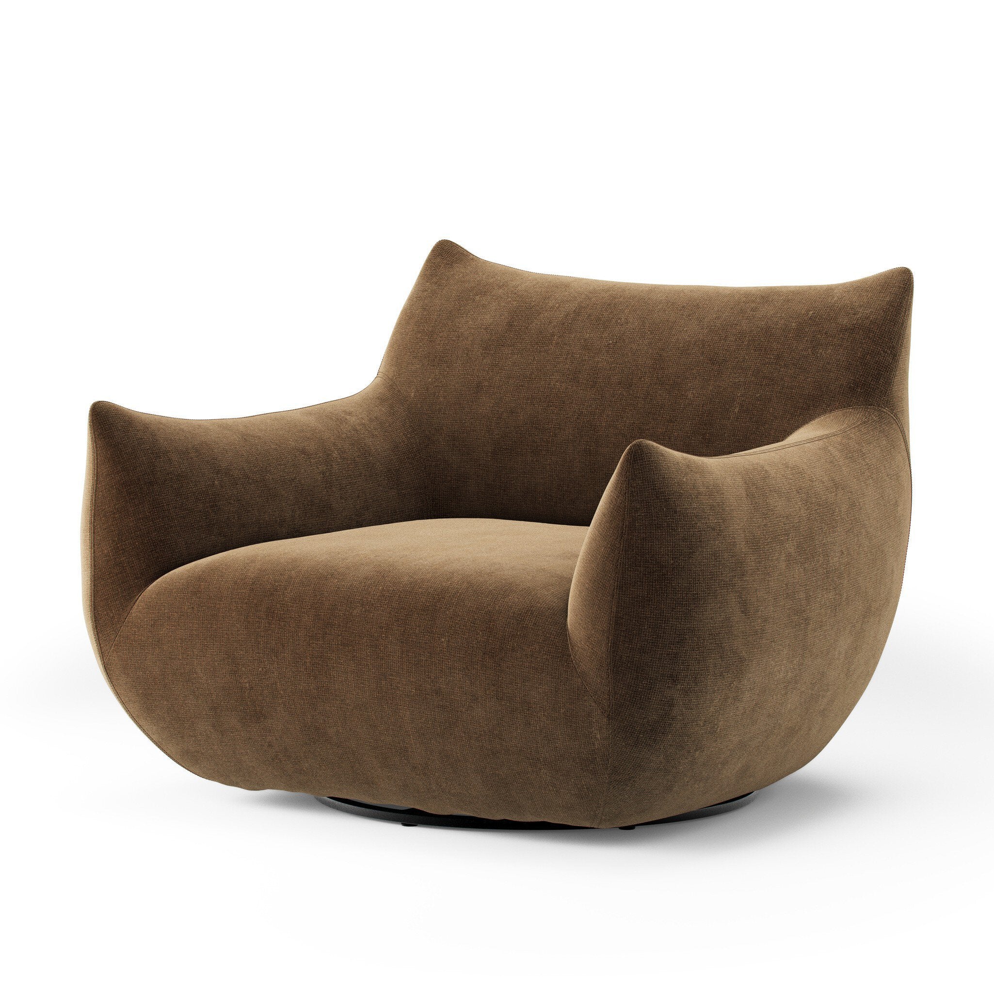 Four Hands Margot Swivel Chair — Altair Mushroom
