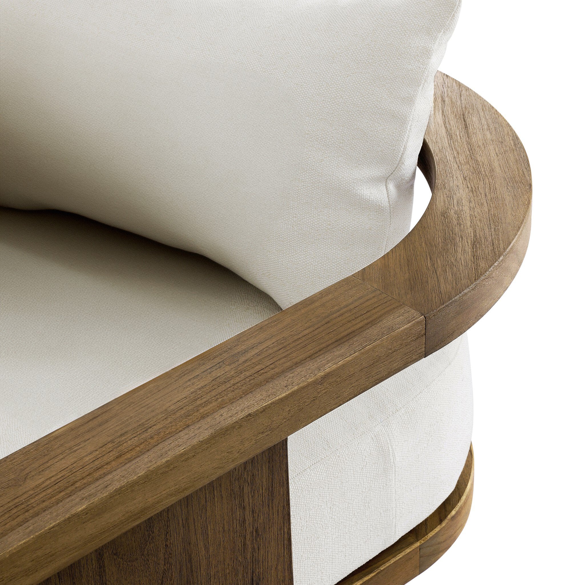 Four Hands Tahana Outdoor Sofa-96" — Alessi Linen-Stained Toasted Brown-FSC