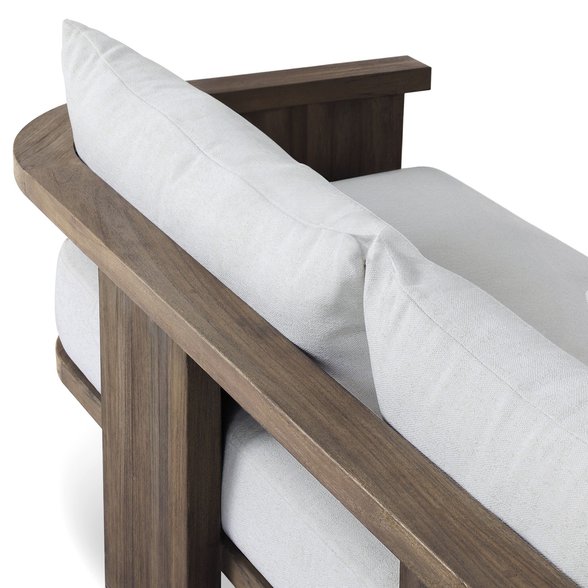 Four Hands Tahana Outdoor Sofa-96" — Alessi Linen-Stained Toasted Brown-FSC