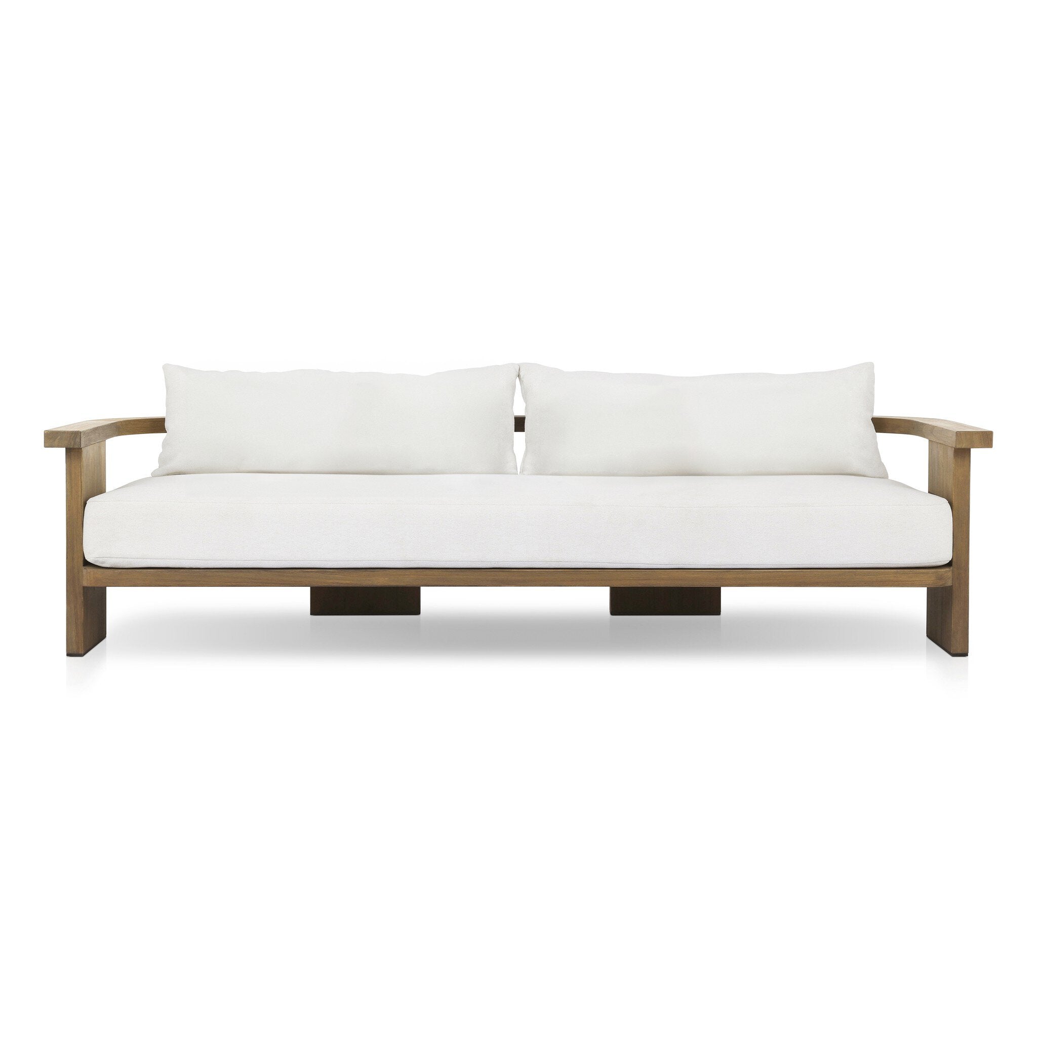 Four Hands Tahana Outdoor Sofa-96" — Alessi Linen-Stained Toasted Brown-FSC