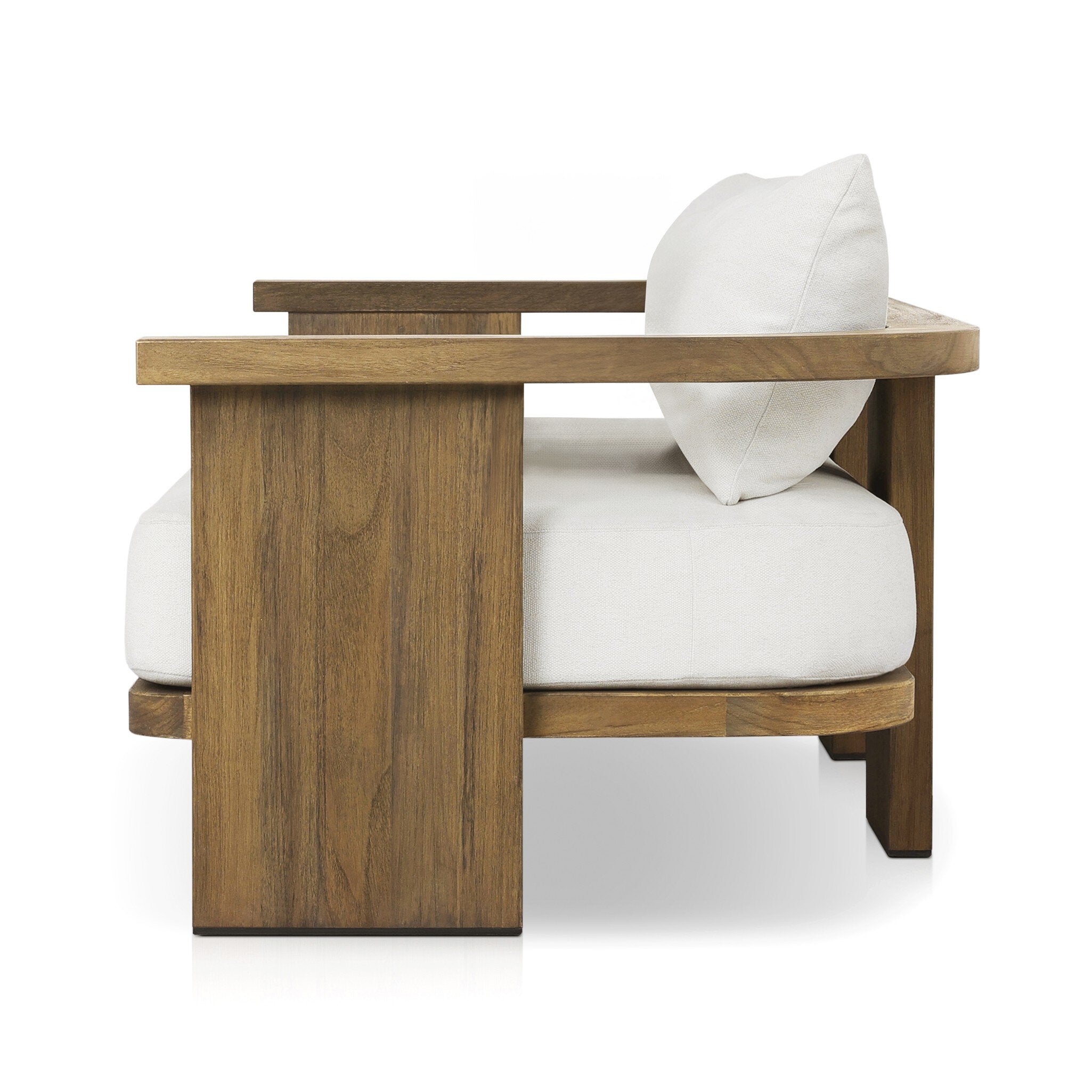Four Hands Tahana Outdoor Sofa-96" — Alessi Linen-Stained Toasted Brown-FSC