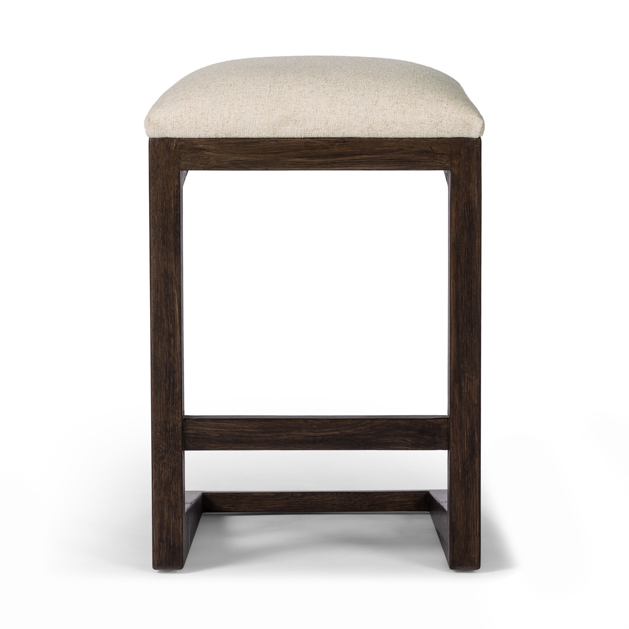 Four Hands Finn Bar + Counter Stool — Antwerp Natural-Sienna Brown Oak-Midnight Iron-Counter