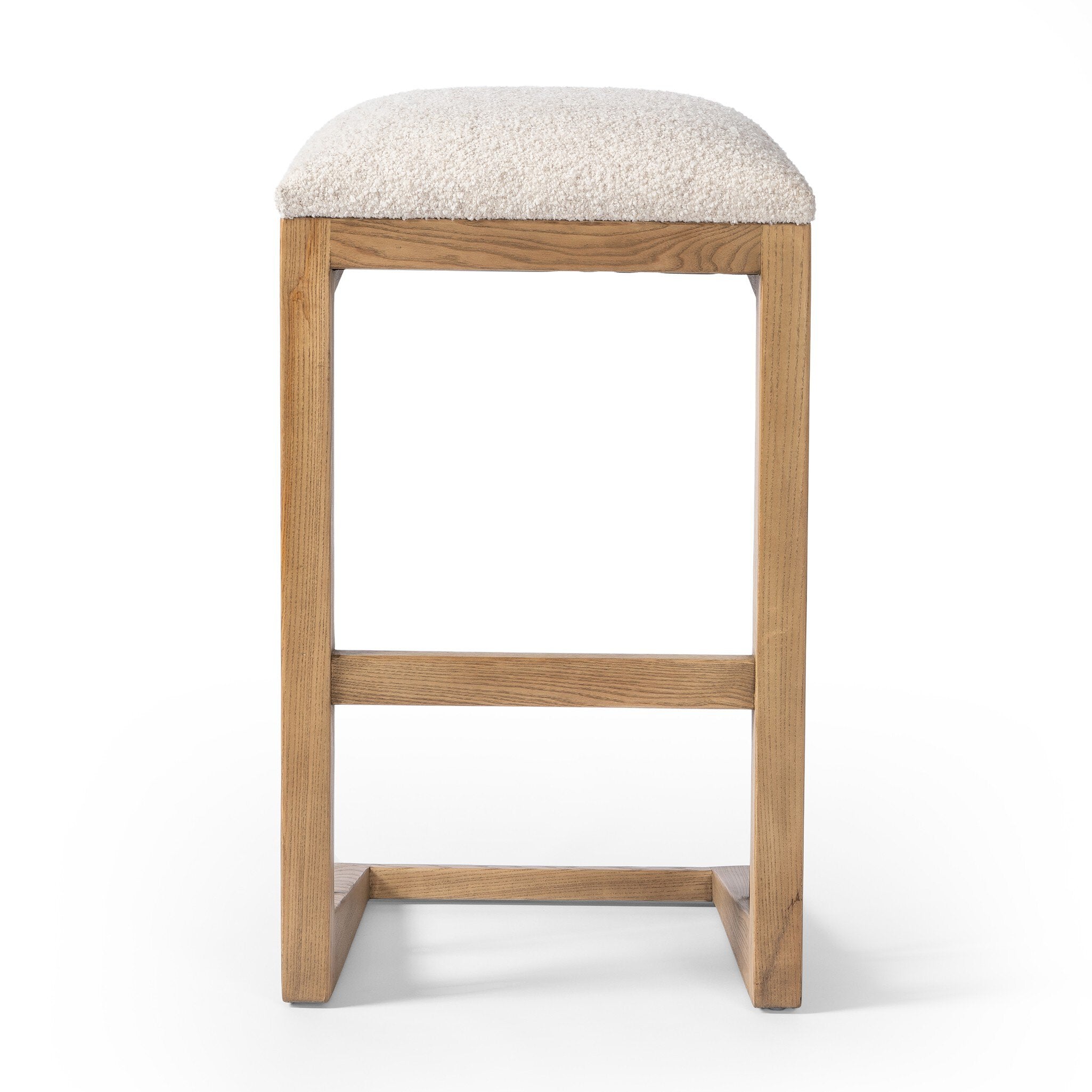 Four Hands Finn Bar + Counter Stool — Somerton Ash-Toasted Ash Solid-Gris Gunmetal-Bar