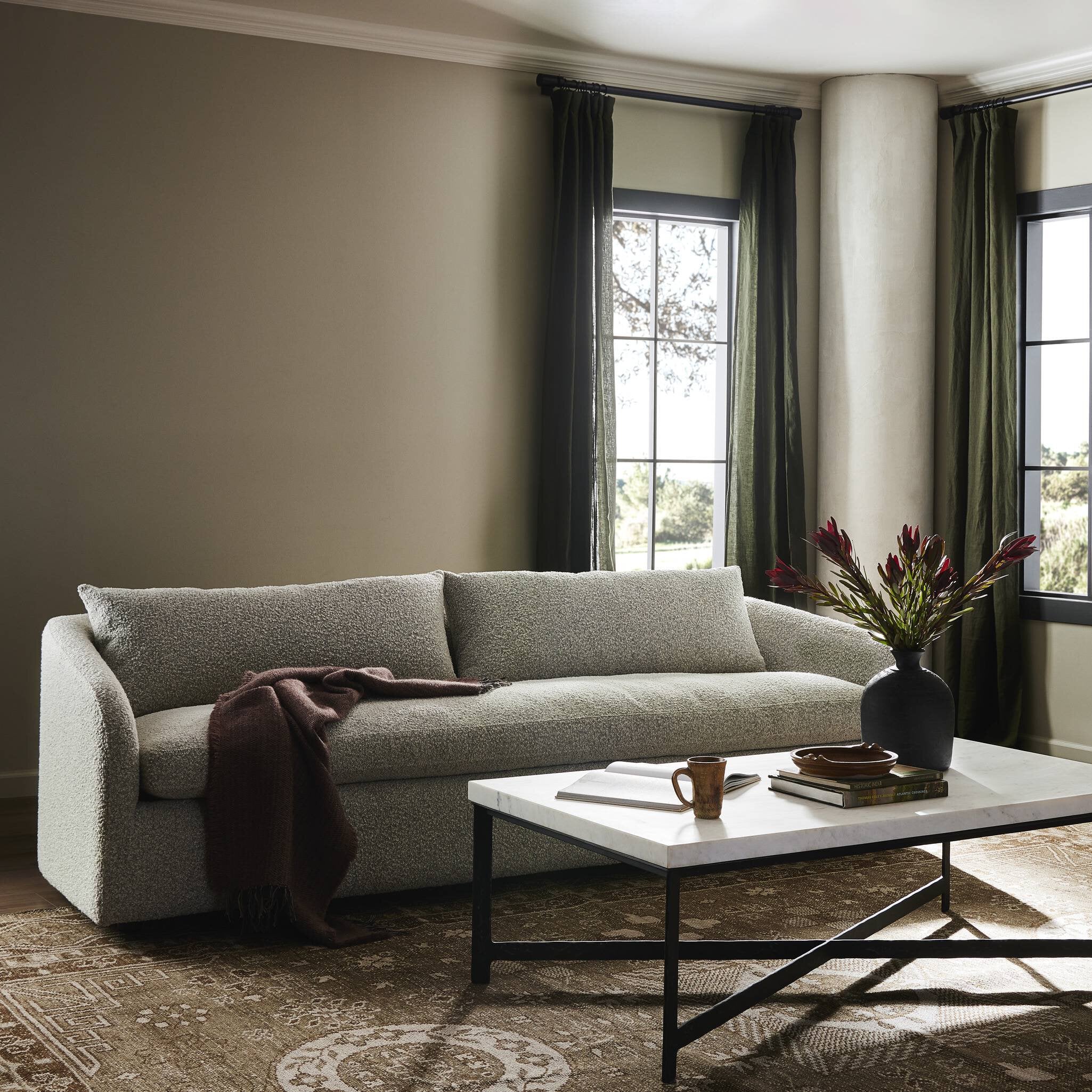 Four Hands Topanga Sofa-97" — Knoll Domino