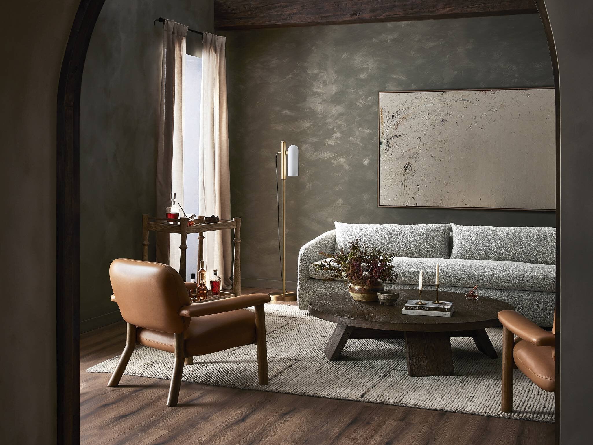 Four Hands Topanga Sofa-97" — Knoll Domino