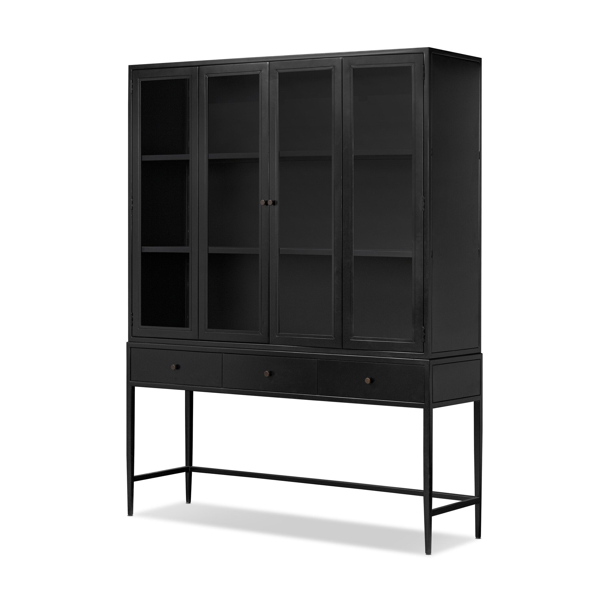 Four Hands Jimi Cabinet — Black-Weathered Bronze
