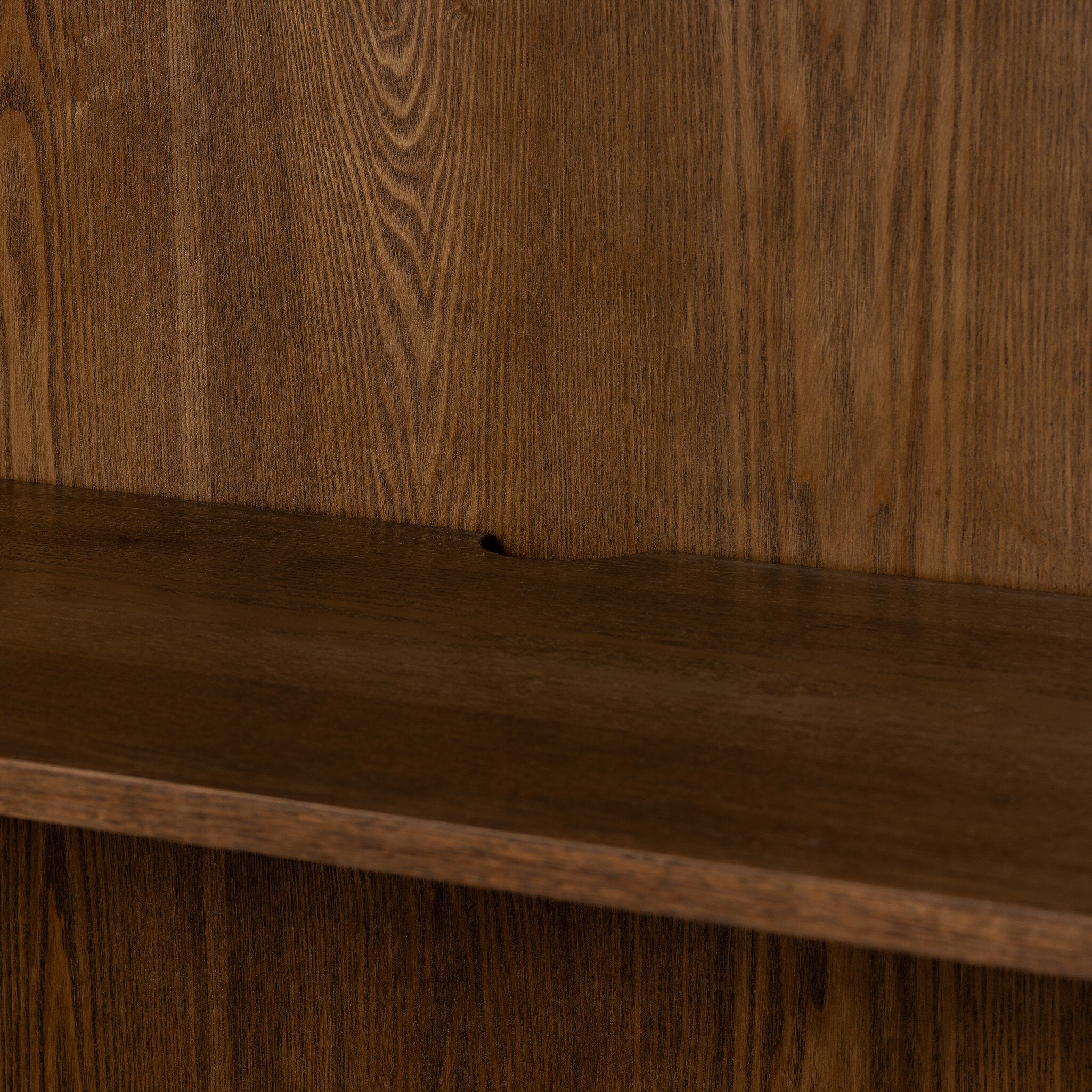 Four Hands Renaud 3-Door Cabinet — Dark Toasted Oak-Dark Toasted Oak Veneer