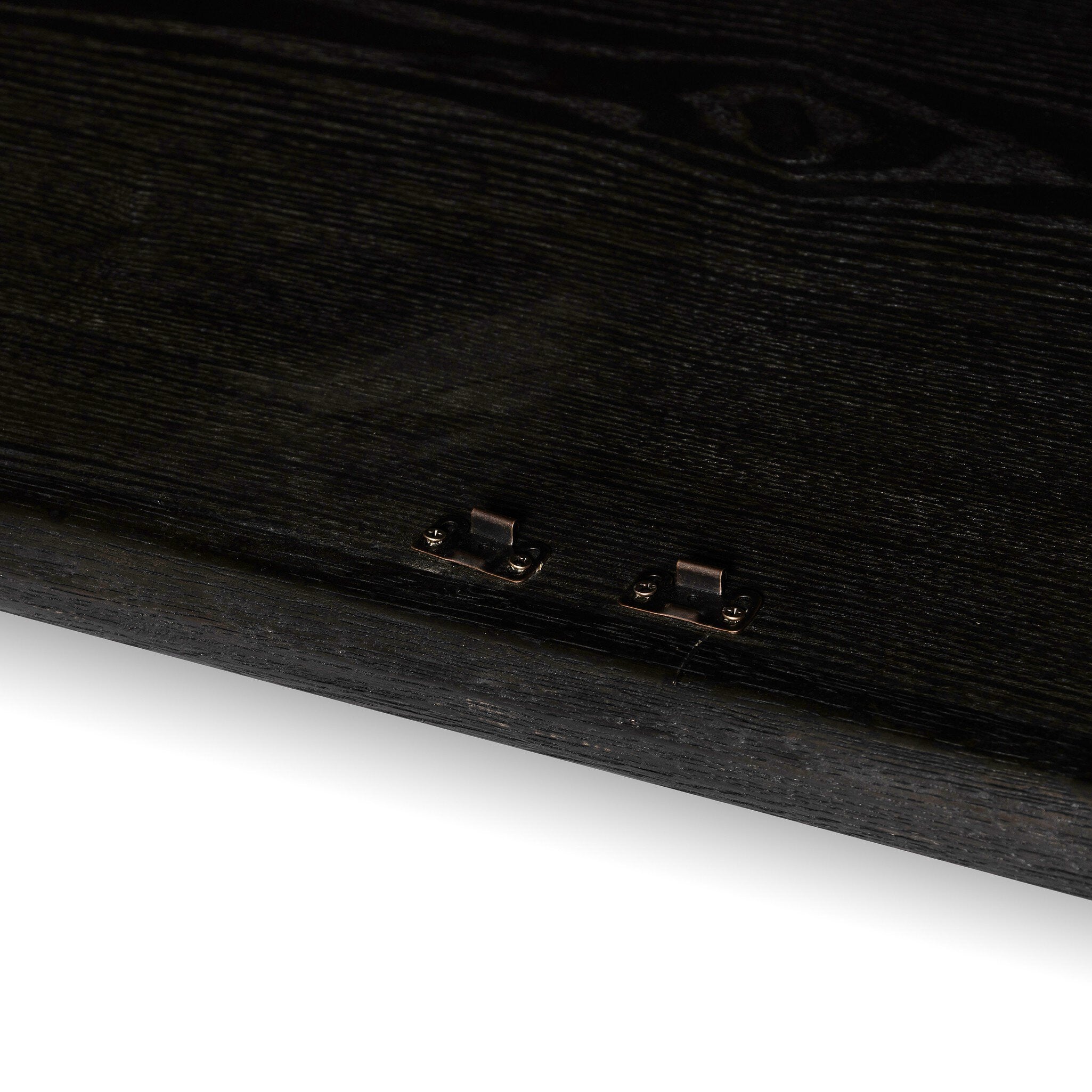 Four Hands Renaud 3-Door Cabinet — Charcoal Oak-Charcoal Oak Veneer