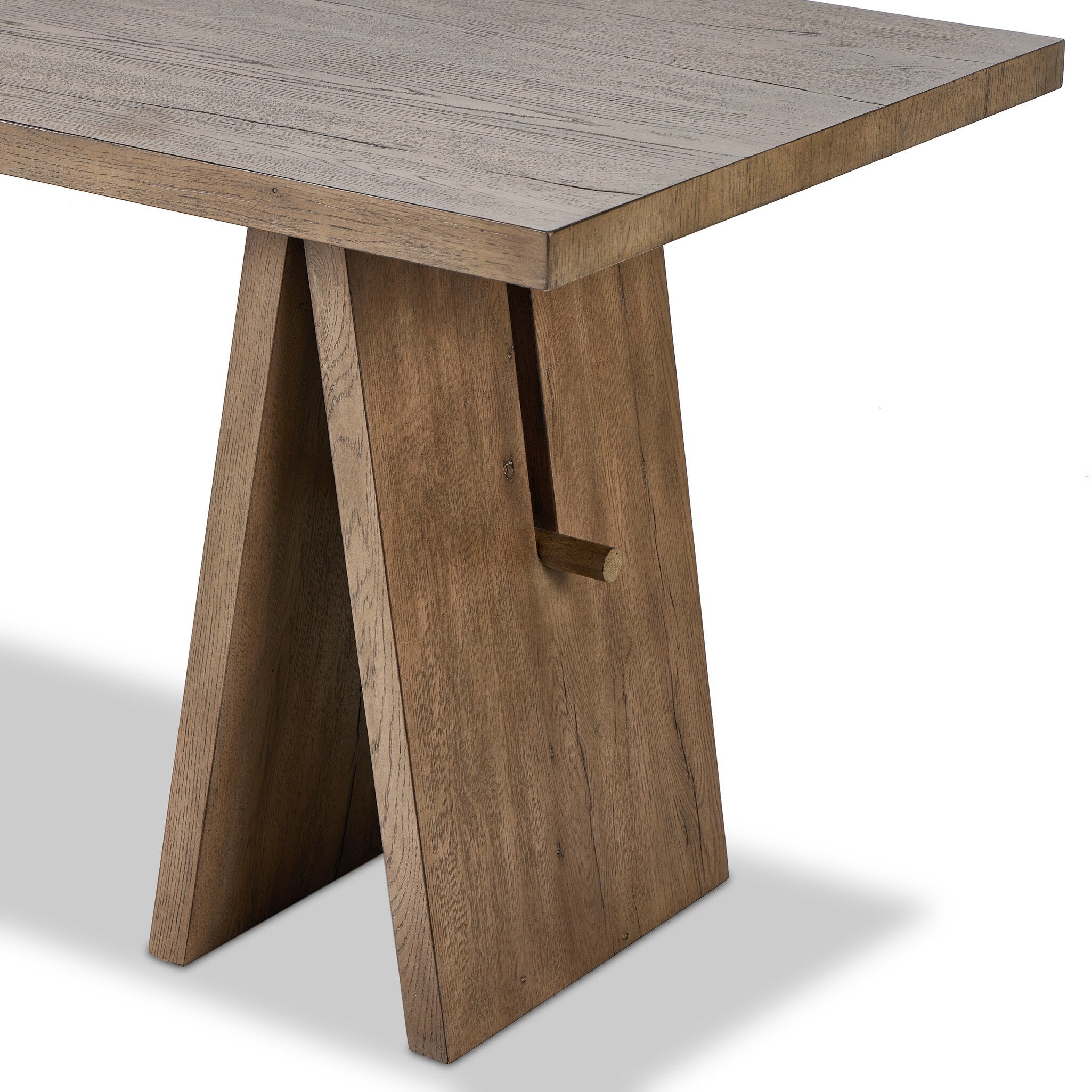 Four Hands Wylie Desk — Rustic Grey Veneer-Rustic Grey