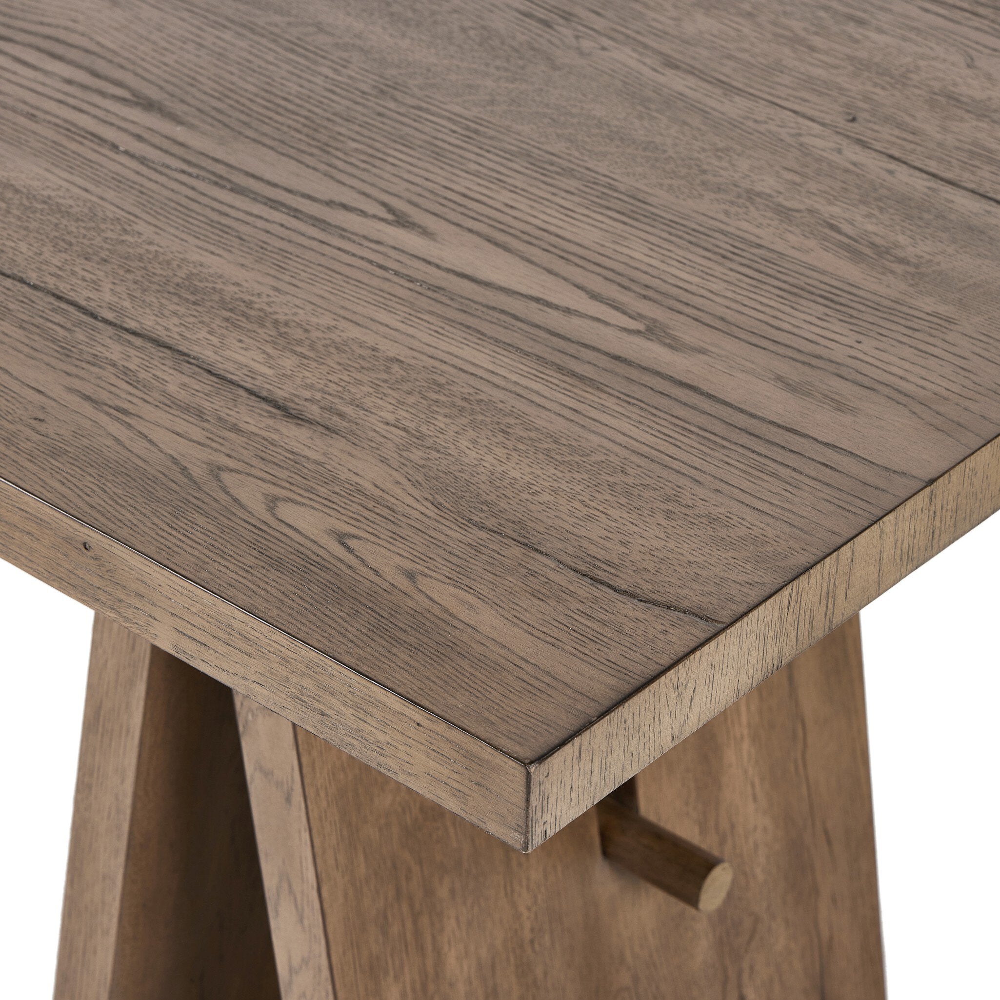Four Hands Wylie Desk — Rustic Grey Veneer-Rustic Grey