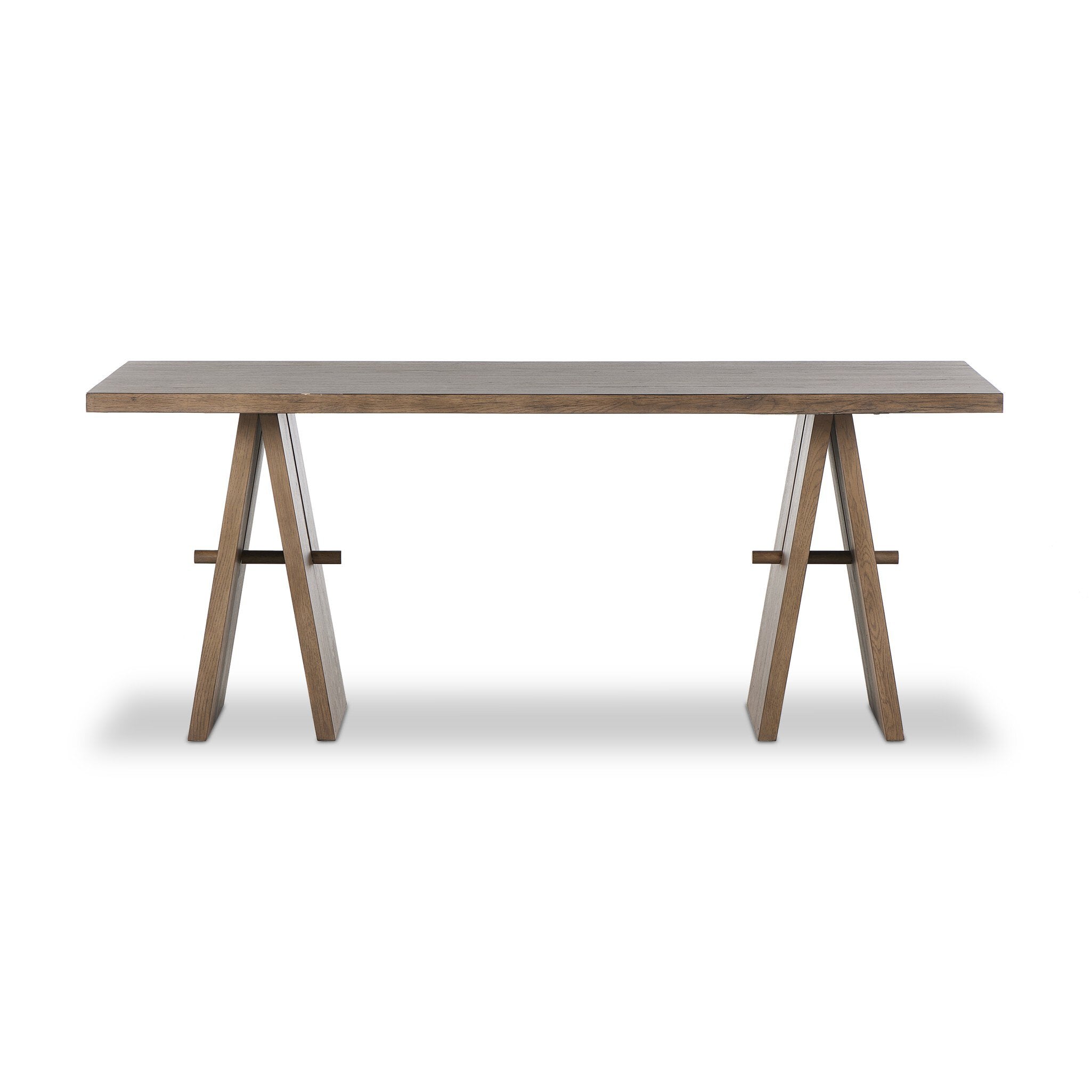 Four Hands Wylie Desk — Rustic Grey Veneer-Rustic Grey
