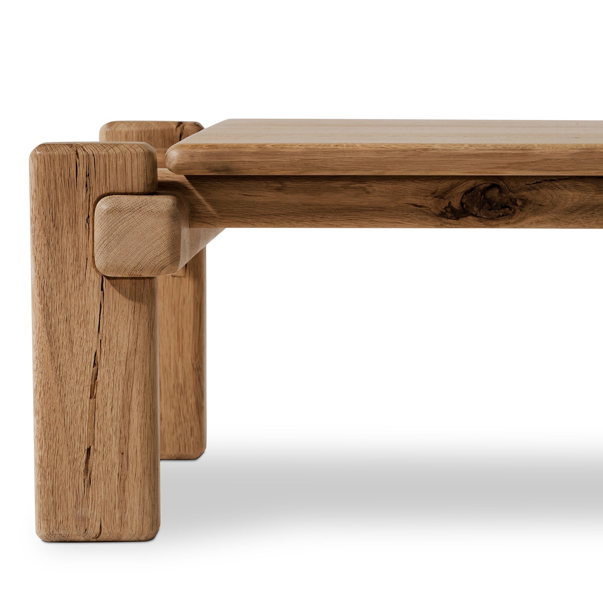 Four Hands Marcia Large Coffee Table — Natural Reclaimed French Oak