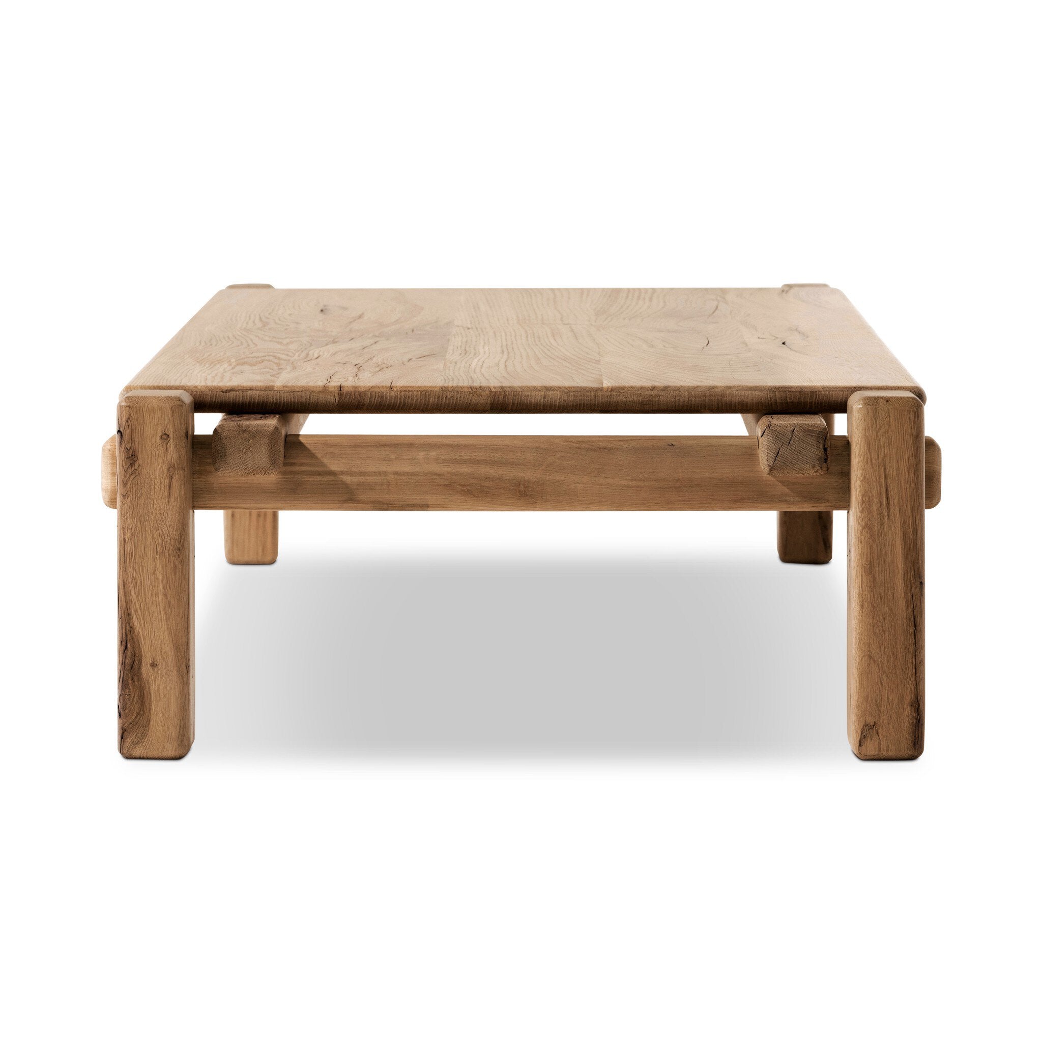 Four Hands Marcia Large Coffee Table — Natural Reclaimed French Oak