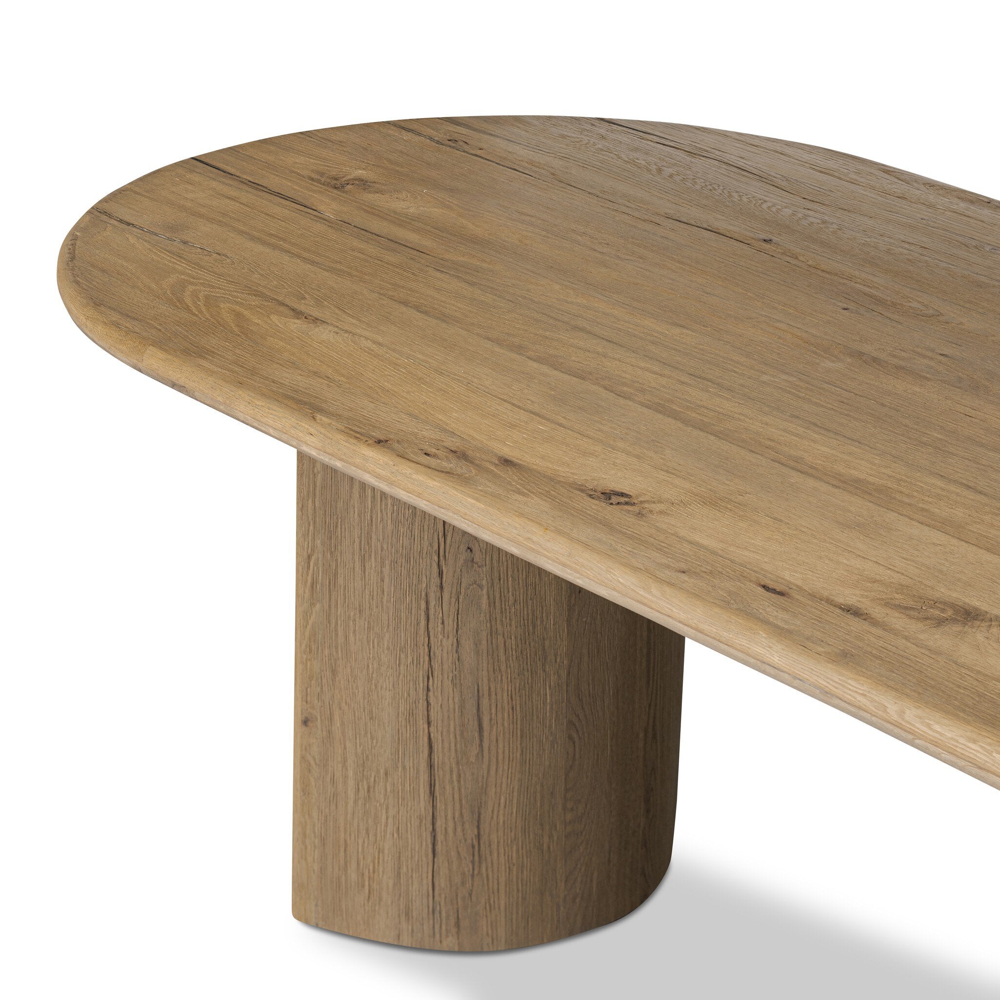 Four Hands Paden Dining Table — Worn Oak-Worn Oak Veneer