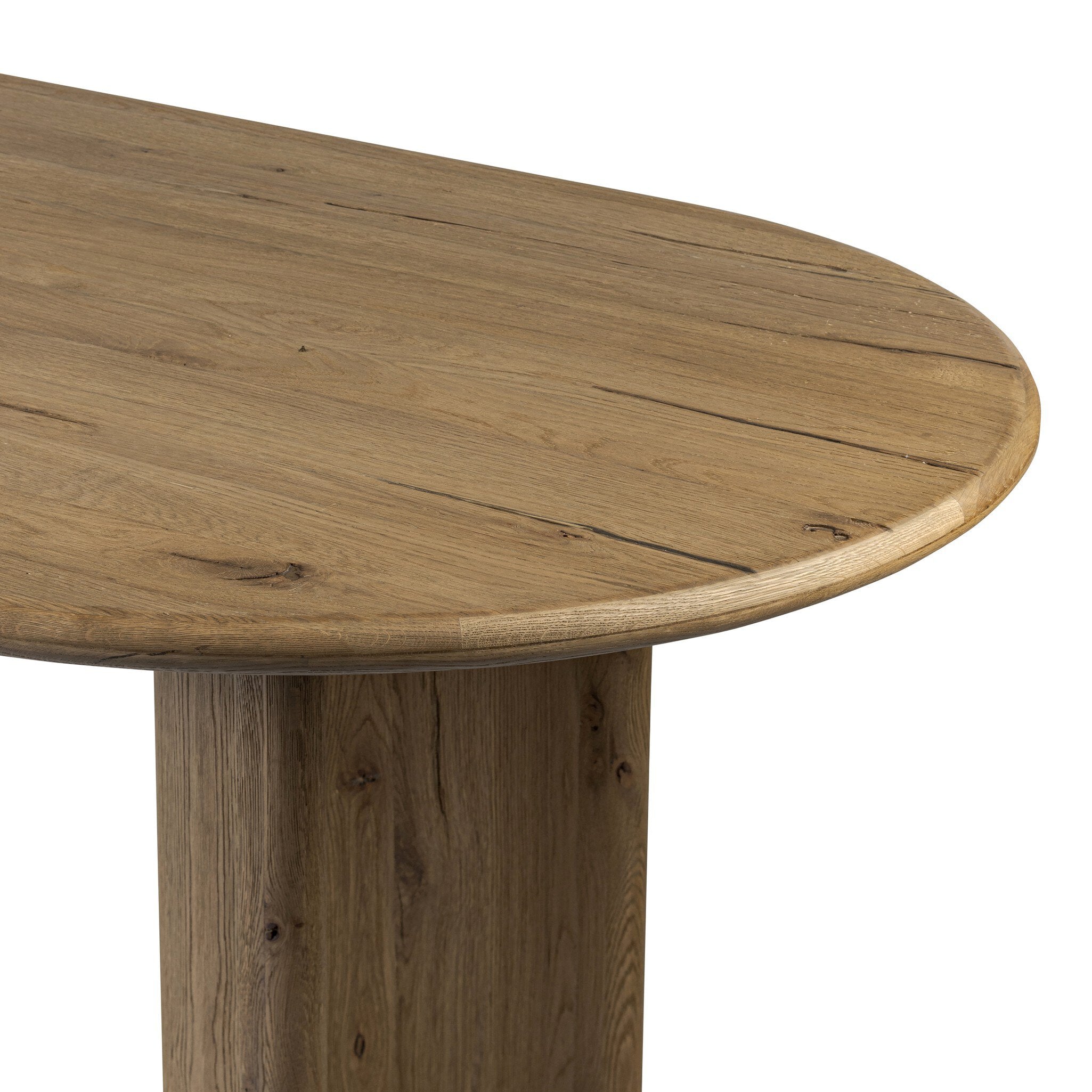 Four Hands Paden Dining Table — Worn Oak-Worn Oak Veneer