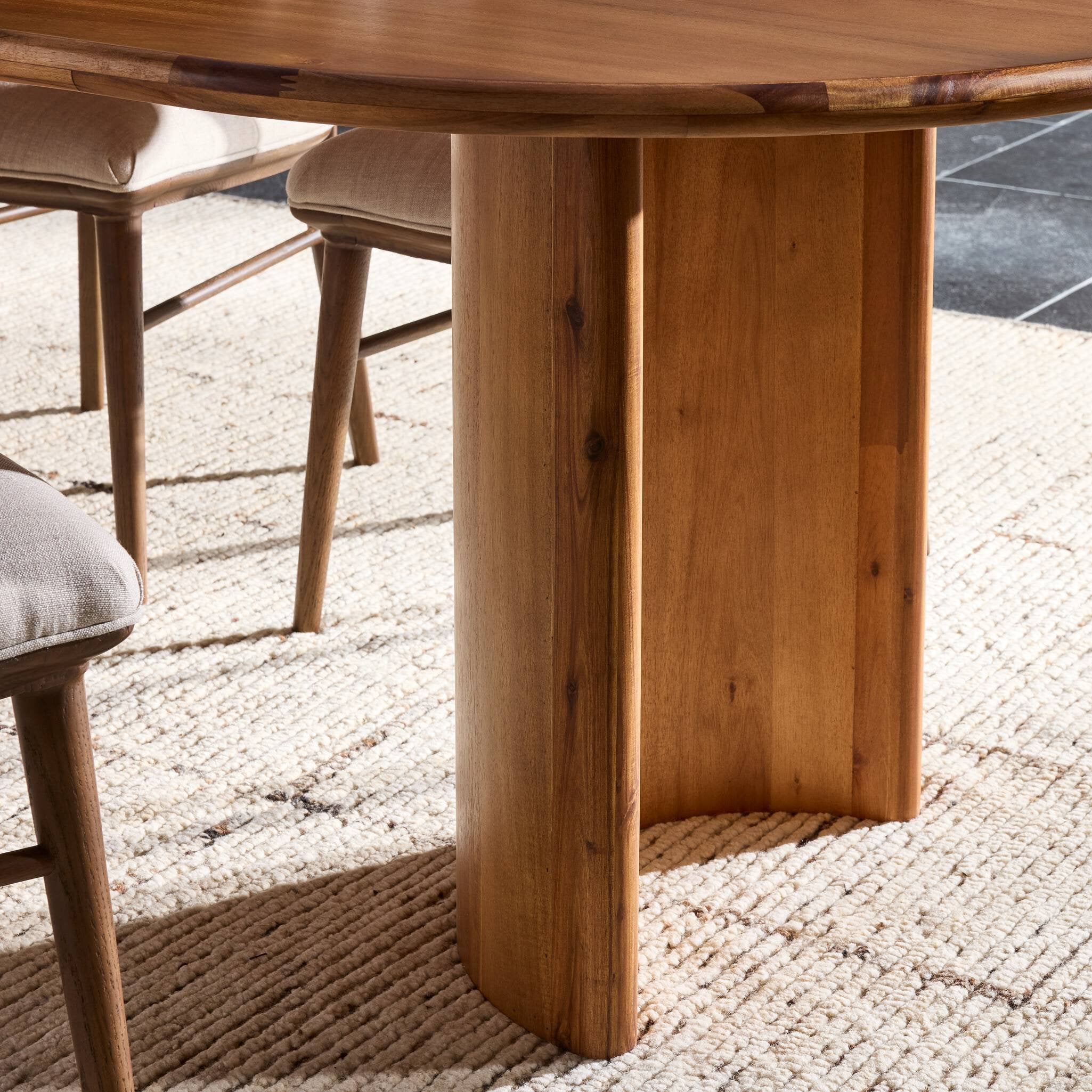 Four Hands Paden Dining Table — Sandy Acacia-Sandy Acacia Solid