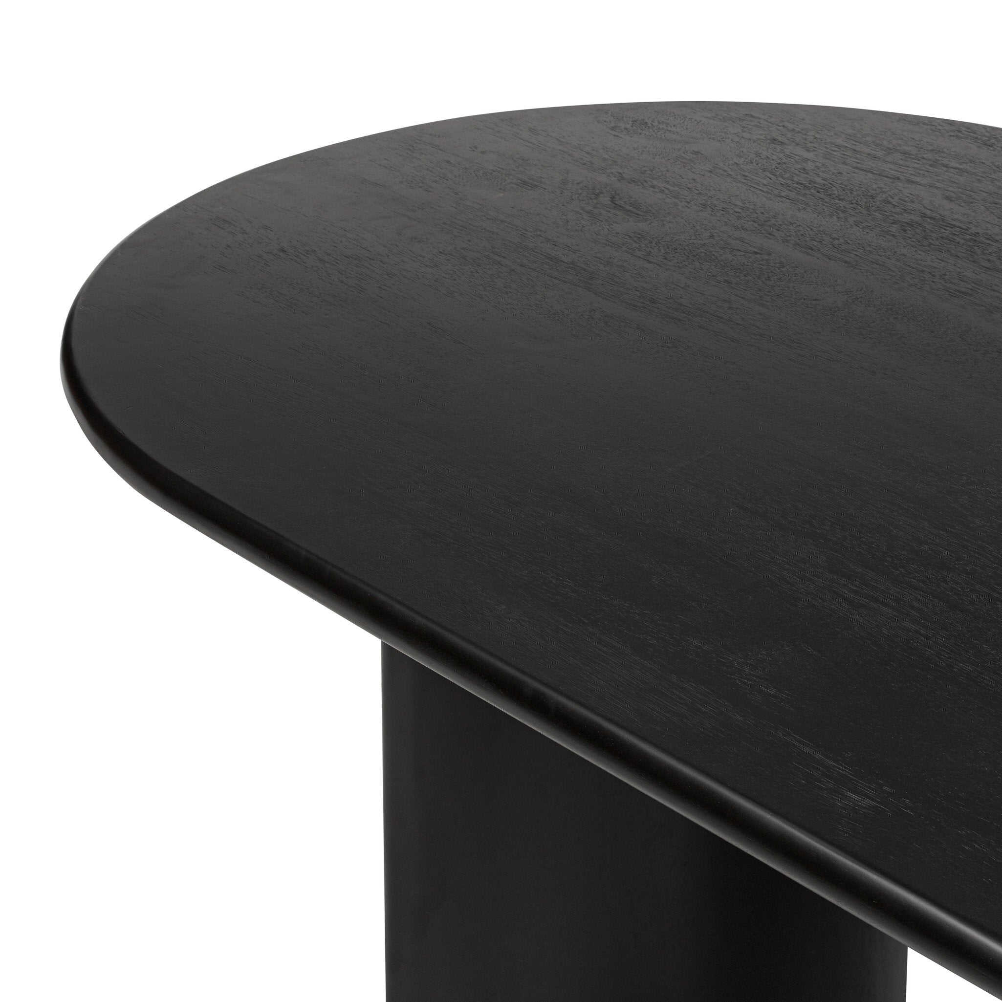 Four Hands Paden Dining Table — Aged Black Acacia-Aged Black Acacia Solid