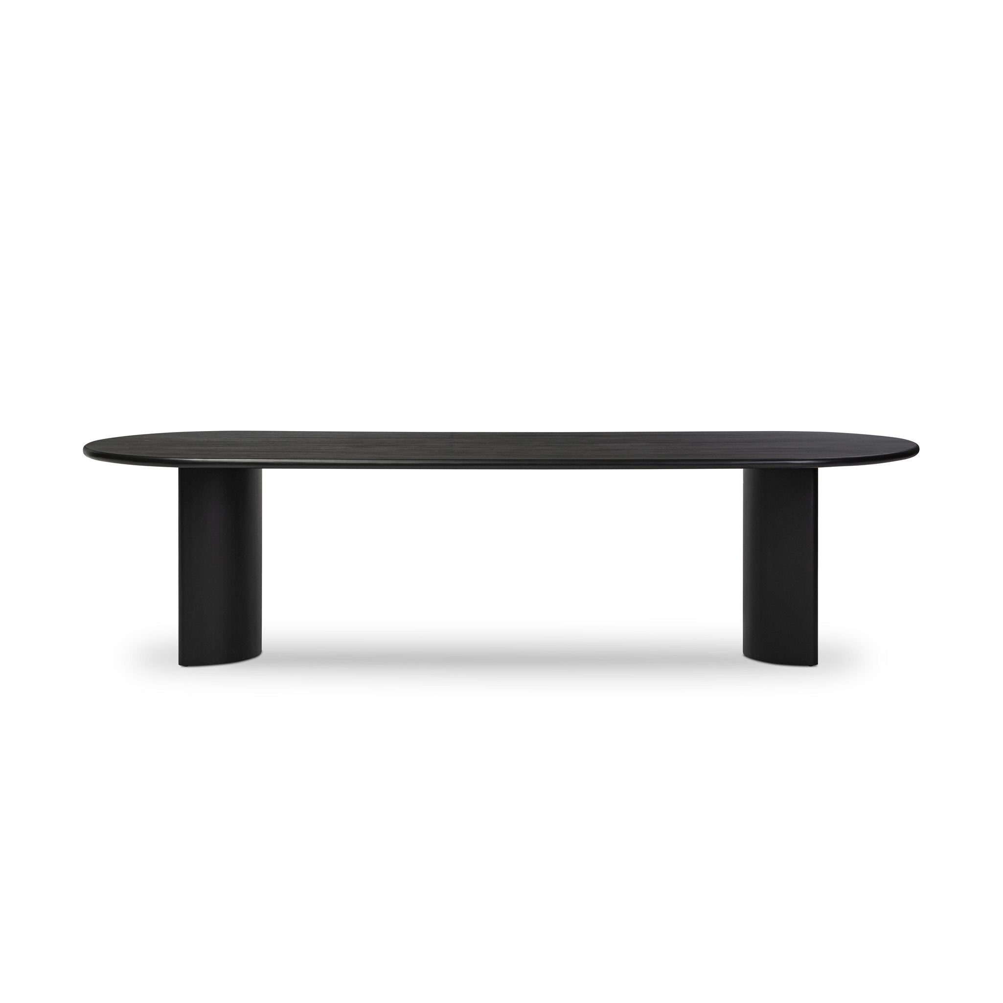 Four Hands Paden Dining Table — Aged Black Acacia-Aged Black Acacia Solid