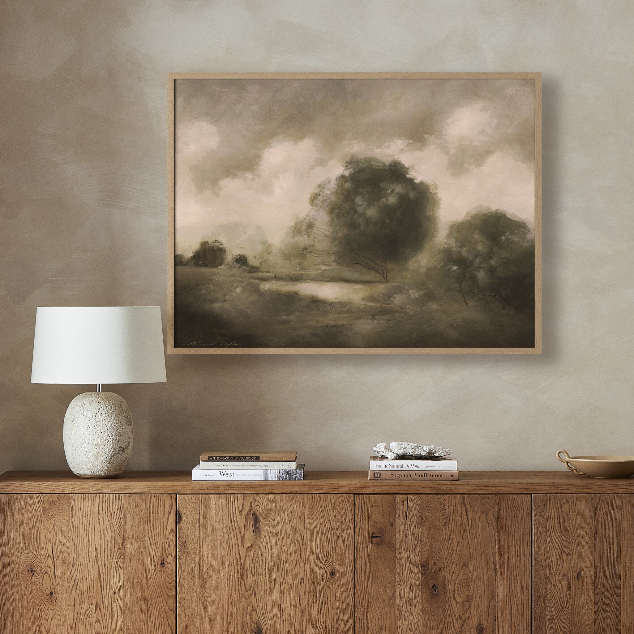 Four Hands Peace Like A River #3 by Hannah Winters — 242592-005 - 48.0x36.0-Vertical Grain 2.5 White Oak-Extra Large