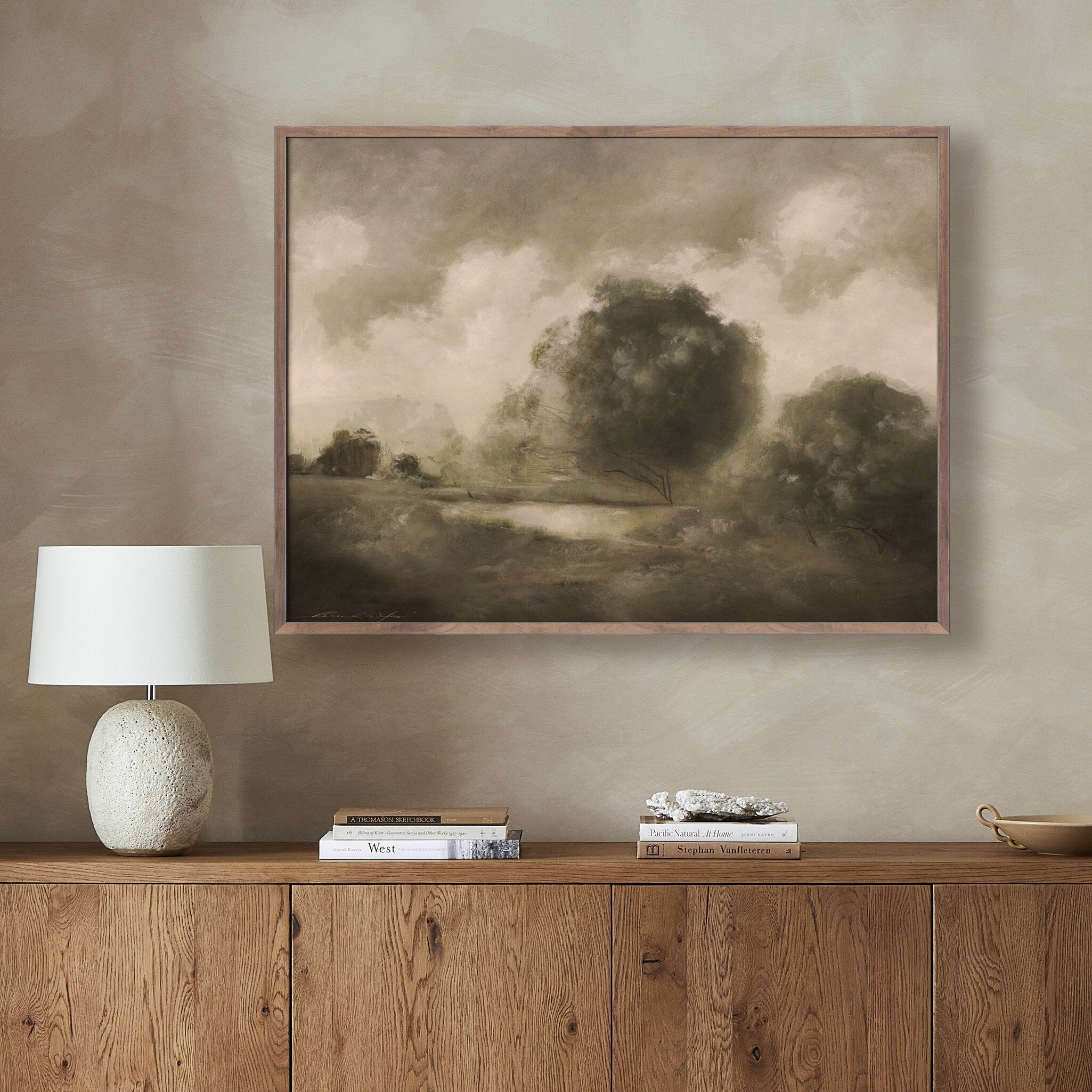 Four Hands Peace Like A River #3 by Hannah Winters — 242592-011 - 48.0x36.0-Rustic 2.5 Walnut-Extra Large