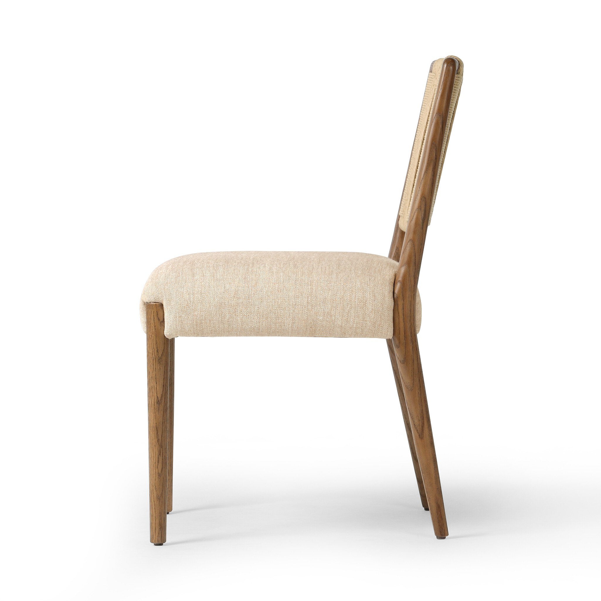 Four Hands Rothler Dining Chair — Alcala Wheat-Tan Ash-Double Twisted Paper Cord