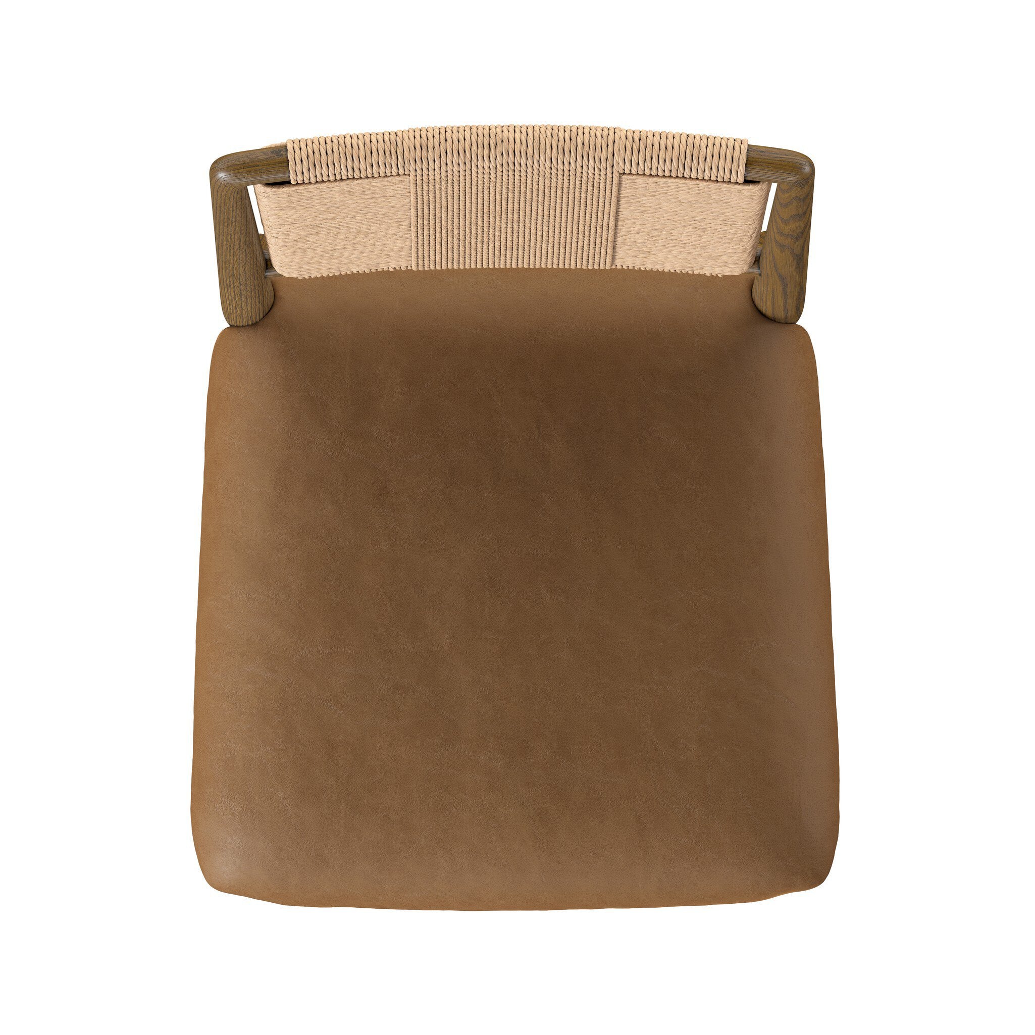 Four Hands Rothler Dining Chair — Maestro Camel-Tan Ash-Double Twisted Paper Cord
