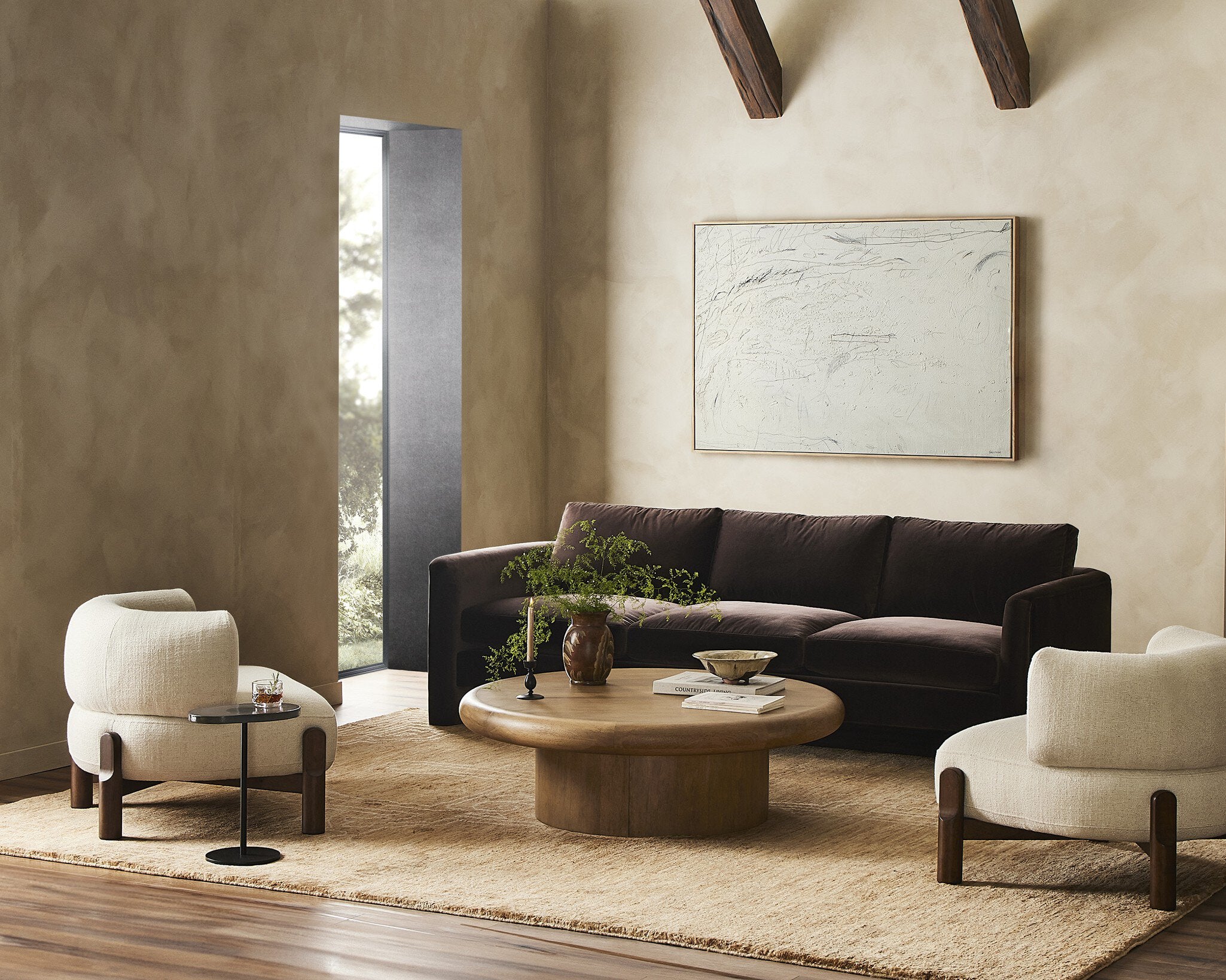 Four Hands Examination Of The Rose by Tyler Guinn — 242757-001 - 60.0x40.5-Vertical Grain White Oak Floater-Oversized