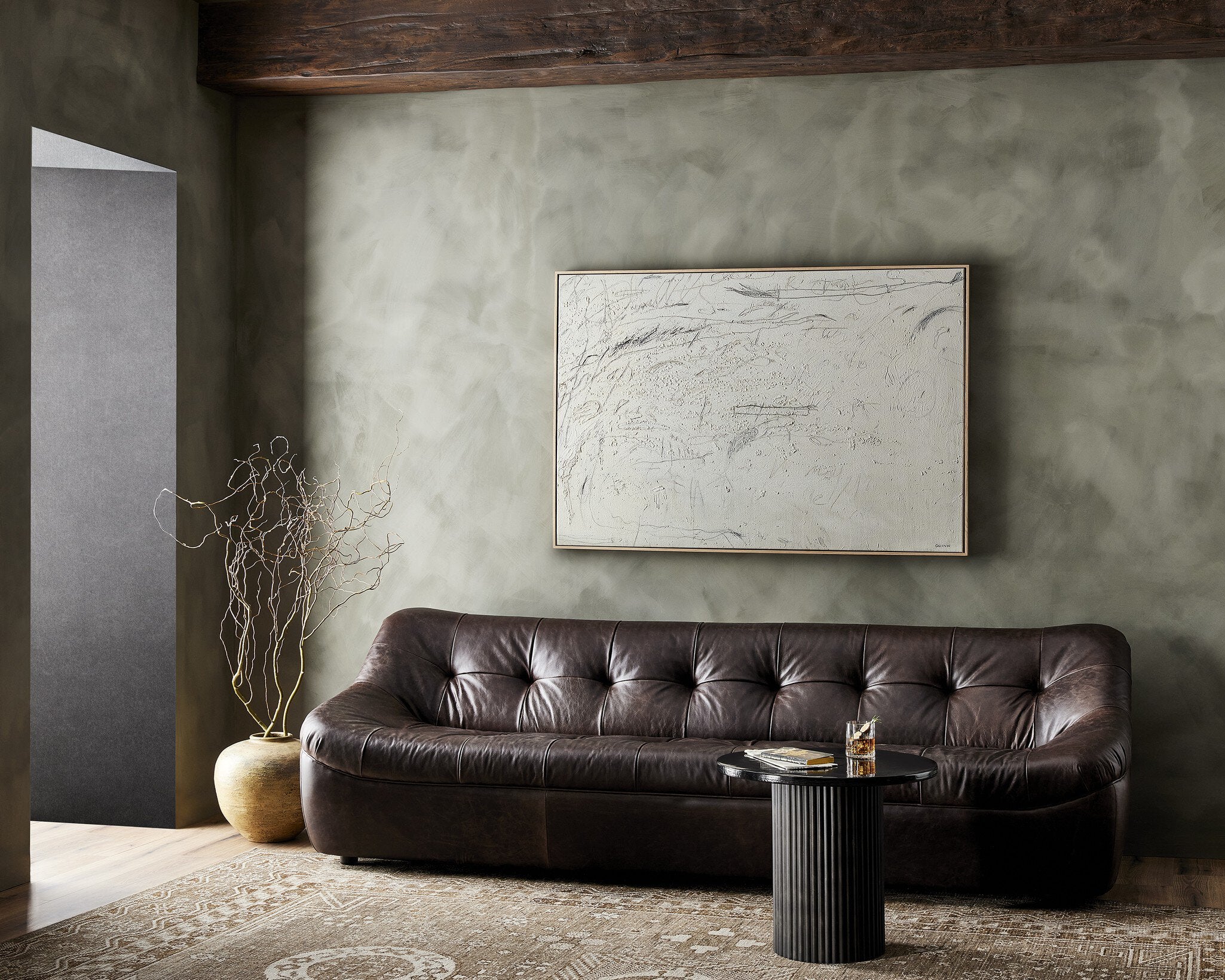 Four Hands Examination Of The Rose by Tyler Guinn — 242757-001 - 60.0x40.5-Vertical Grain White Oak Floater-Oversized