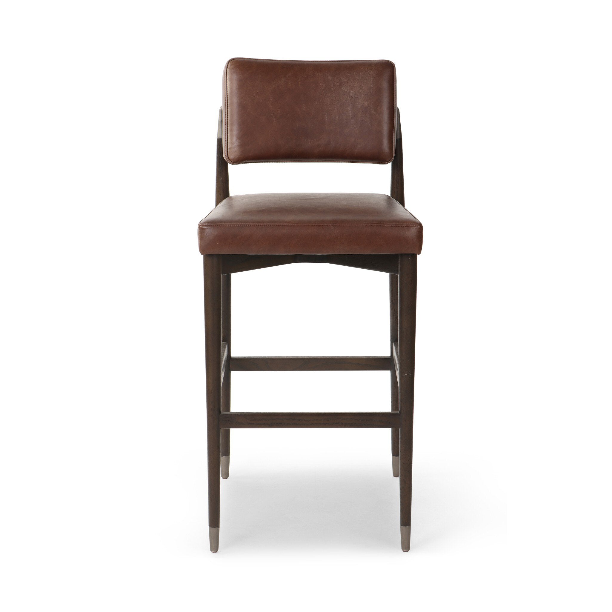 Four Hands Anton Bar + Counter Stool — Havana Brown-Burnt Oak-Raw Iron-Bar