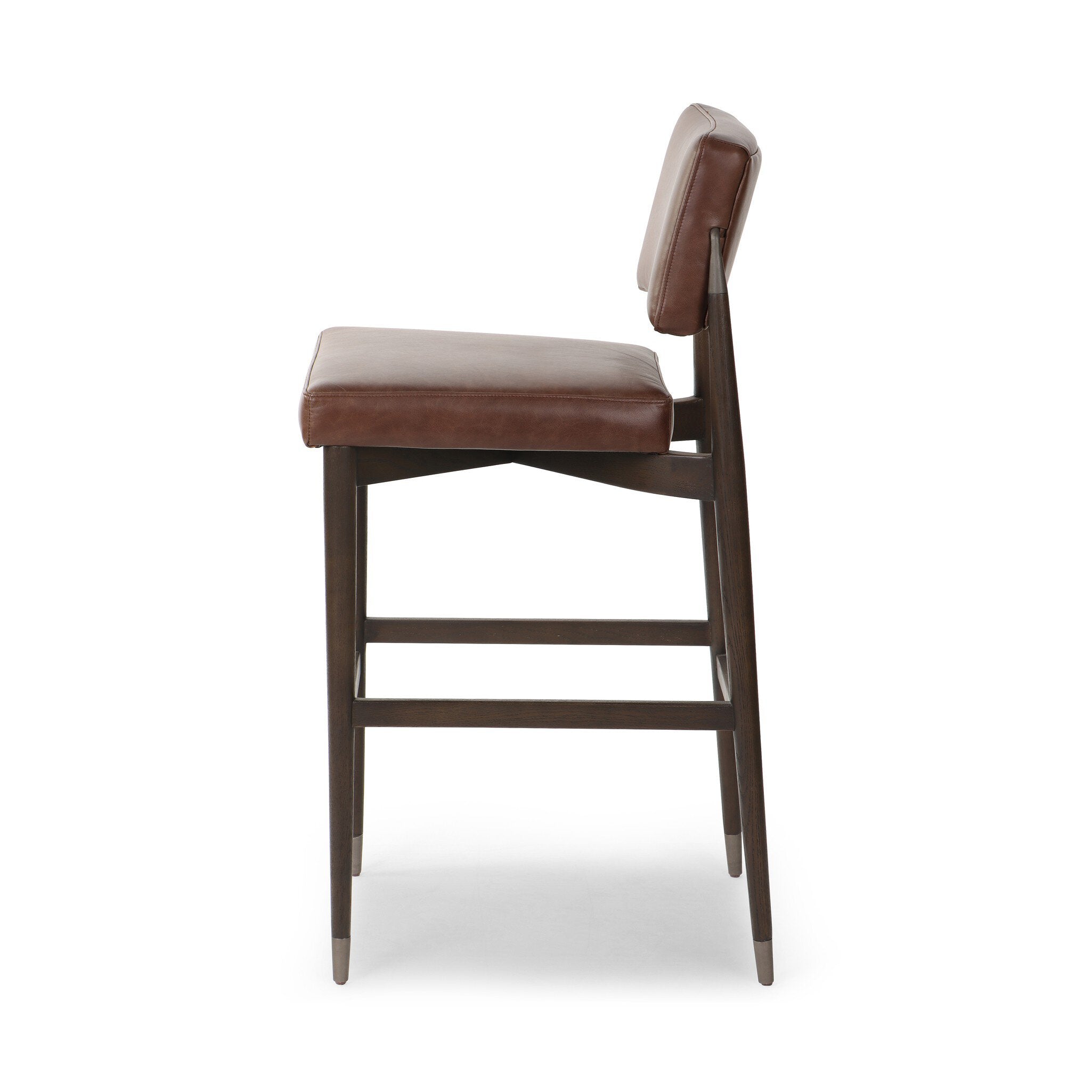 Four Hands Anton Bar + Counter Stool — Havana Brown-Burnt Oak-Raw Iron-Bar