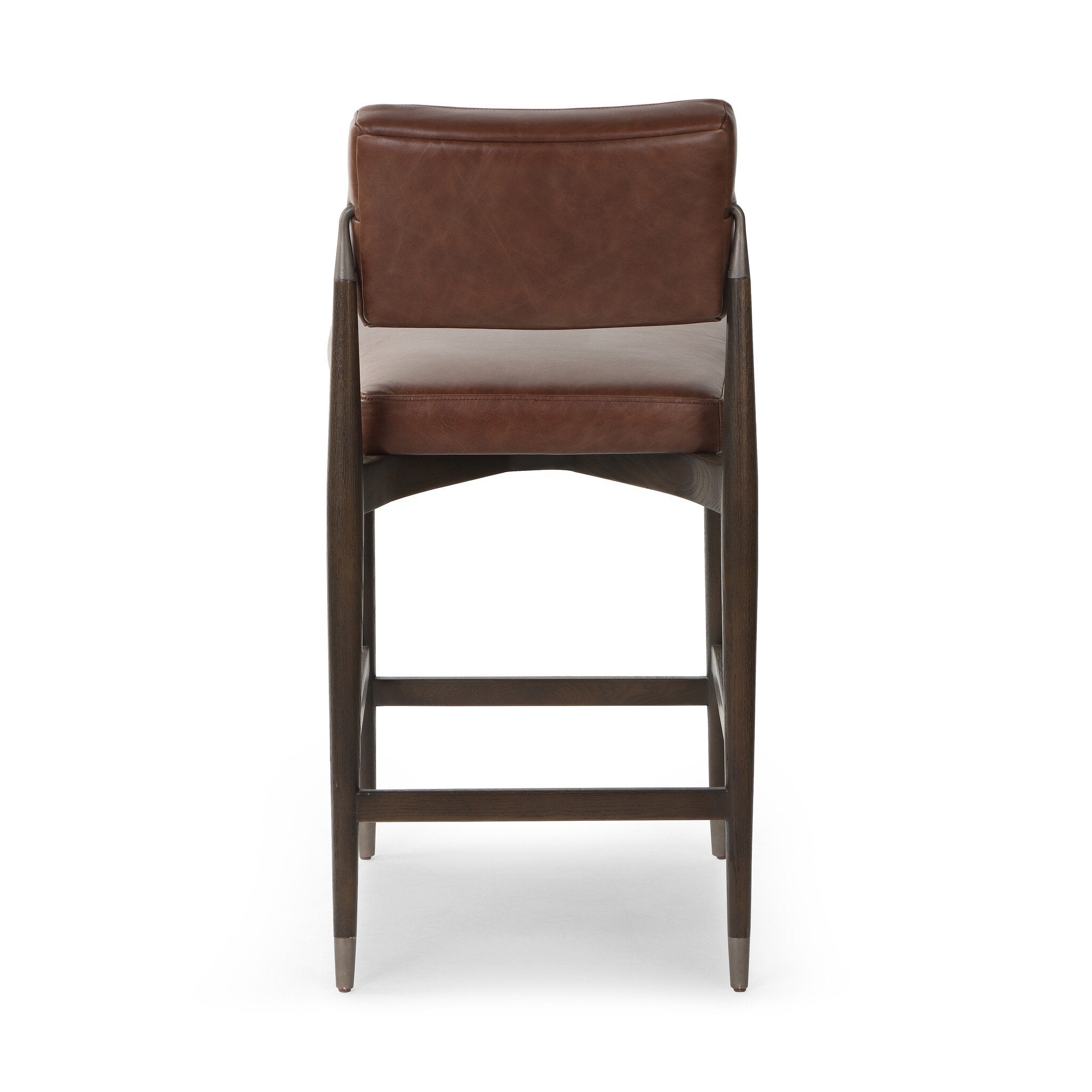 Four Hands Anton Bar + Counter Stool — Havana Brown-Burnt Oak-Raw Iron-Counter