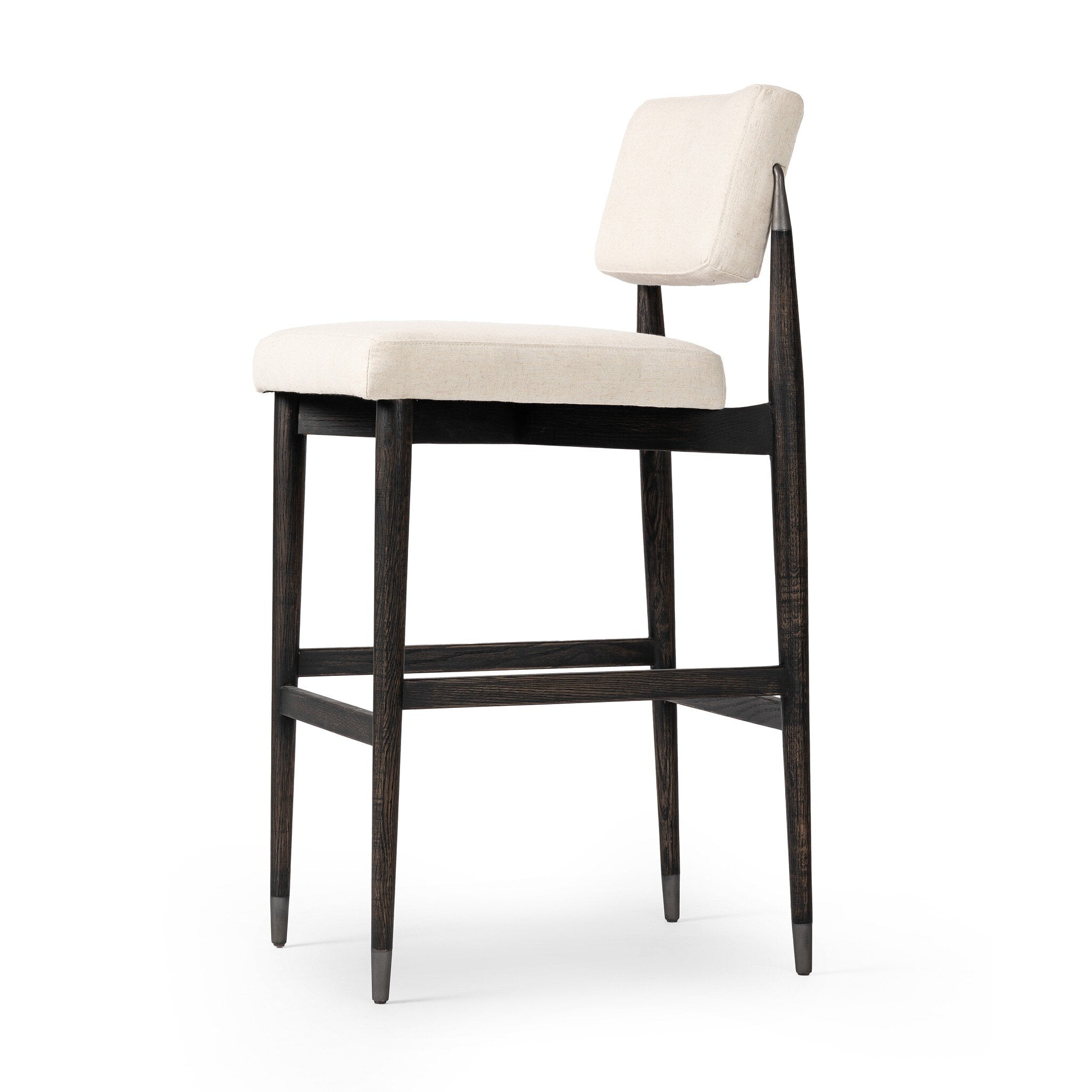 Four Hands Anton Bar + Counter Stool — Savile Flax-Black Wash-Raw Iron-Bar