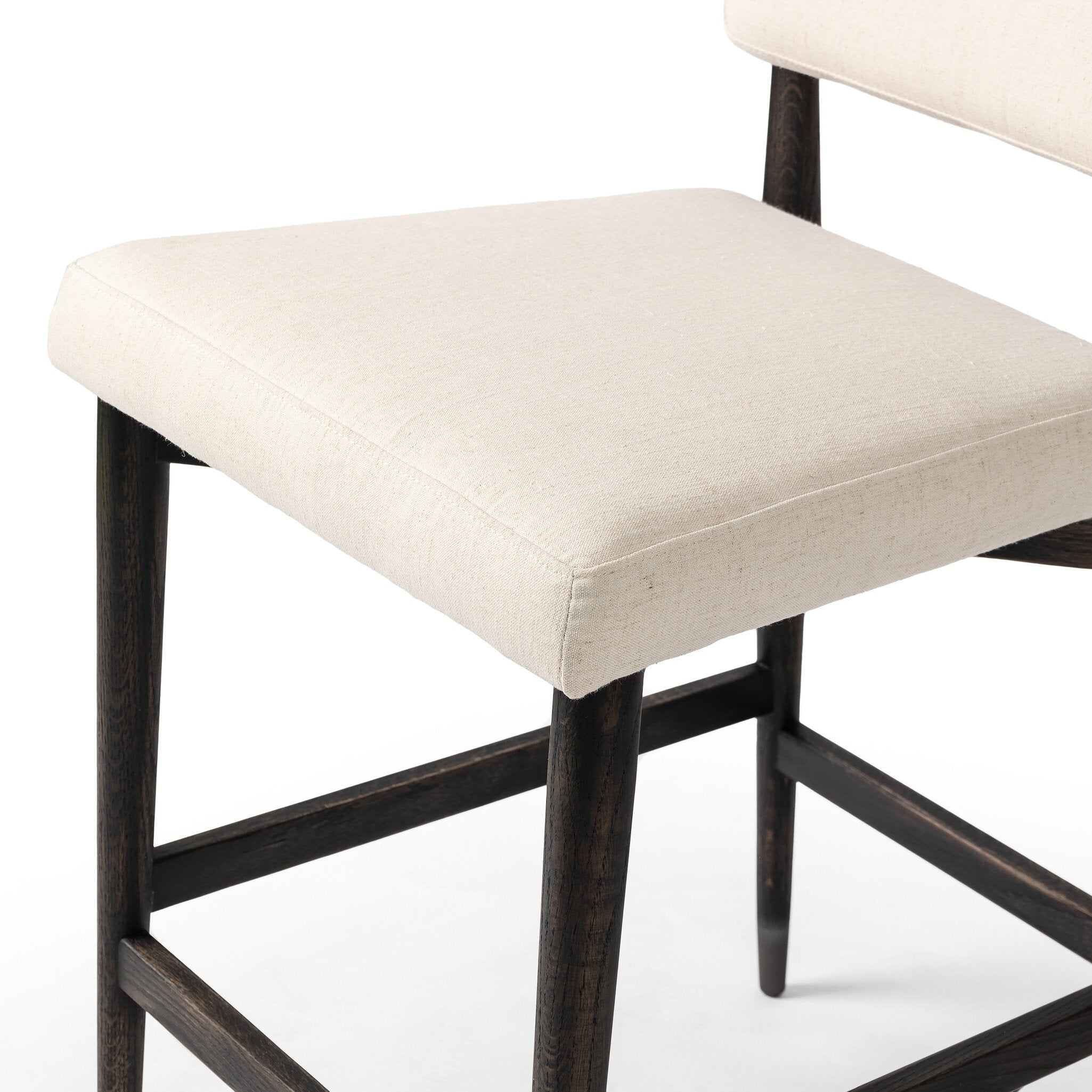 Four Hands Anton Bar + Counter Stool — Savile Flax-Black Wash-Raw Iron-Counter