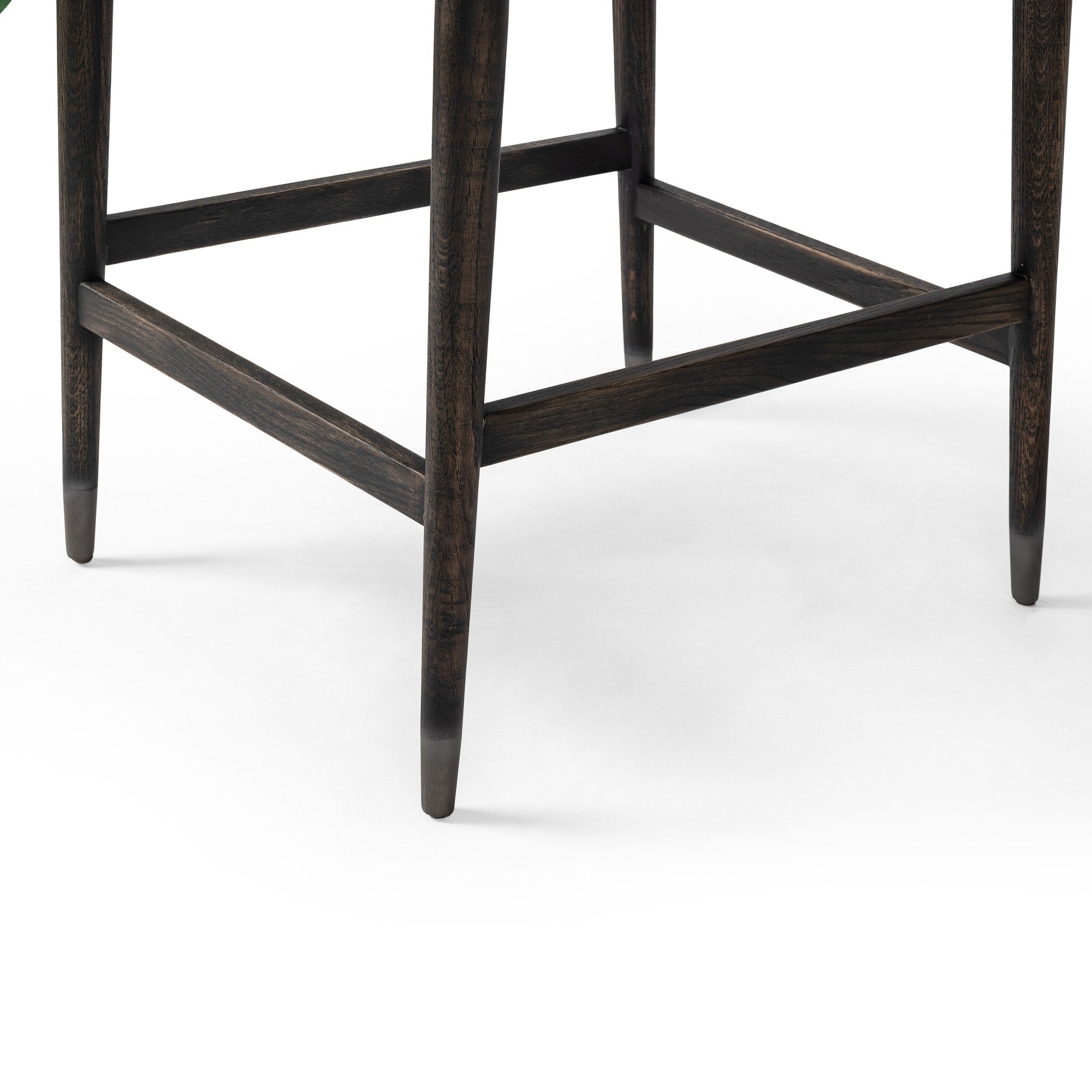 Four Hands Anton Bar + Counter Stool — Savile Flax-Black Wash-Raw Iron-Counter
