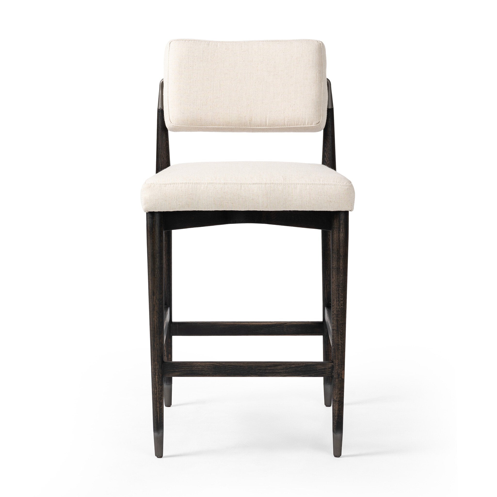 Four Hands Anton Bar + Counter Stool — Savile Flax-Black Wash-Raw Iron-Counter