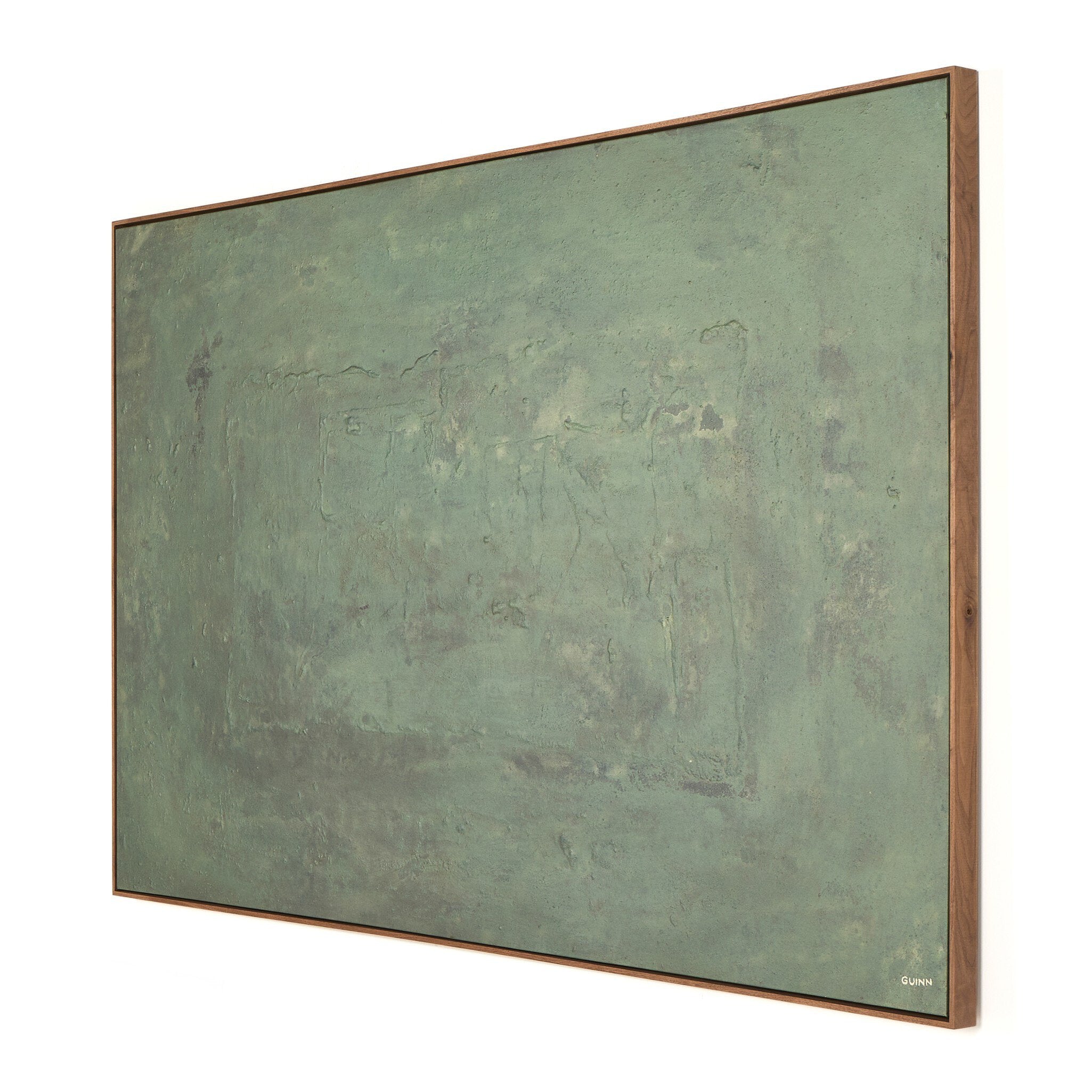Four Hands Carrying The Olive Branch No.2 by Tyler Guinn — 242865-002 - 40.0x24.5-Rustic Walnut Floater-Large