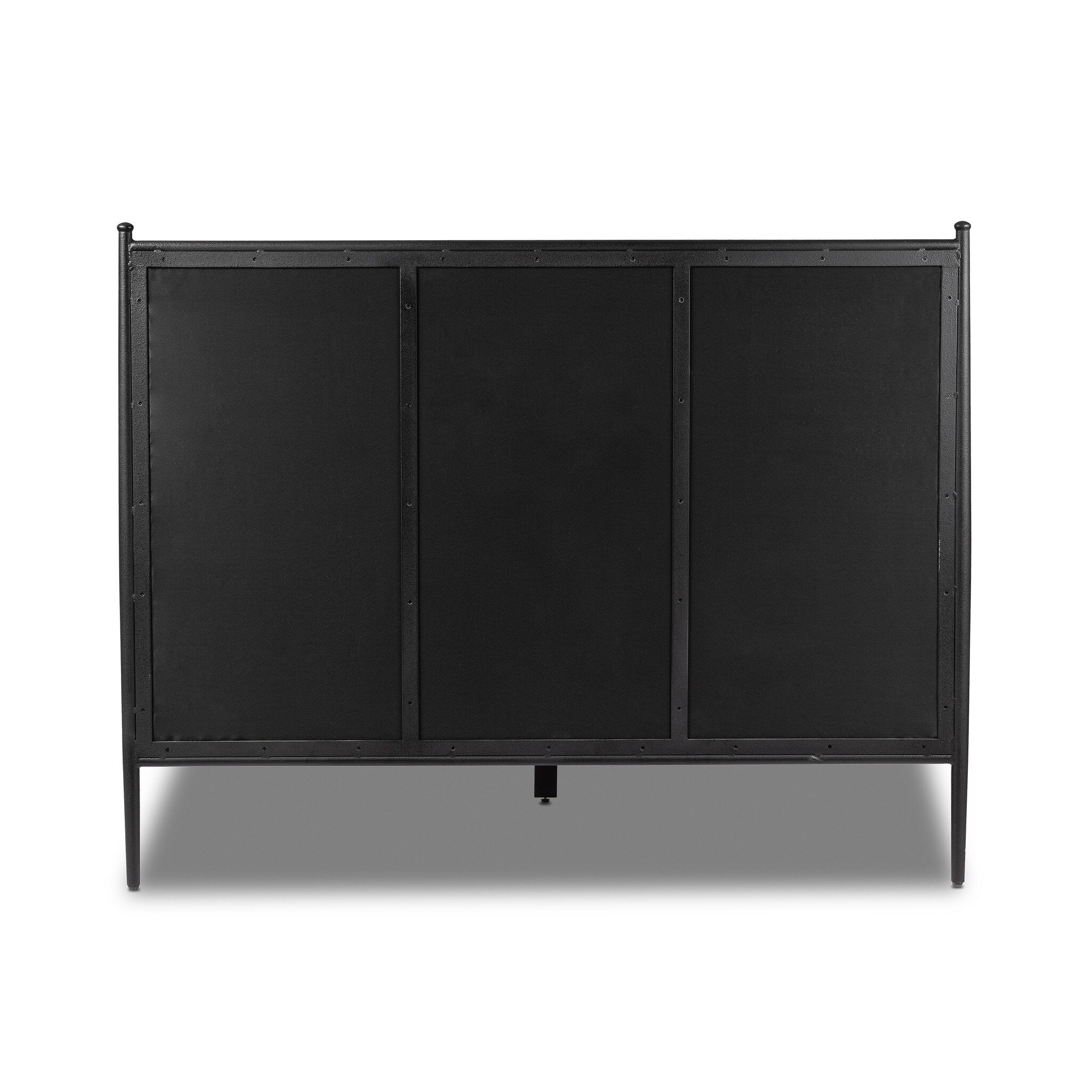 Four Hands Xander Bed — Savoy Coffee-Textured Black Iron-King