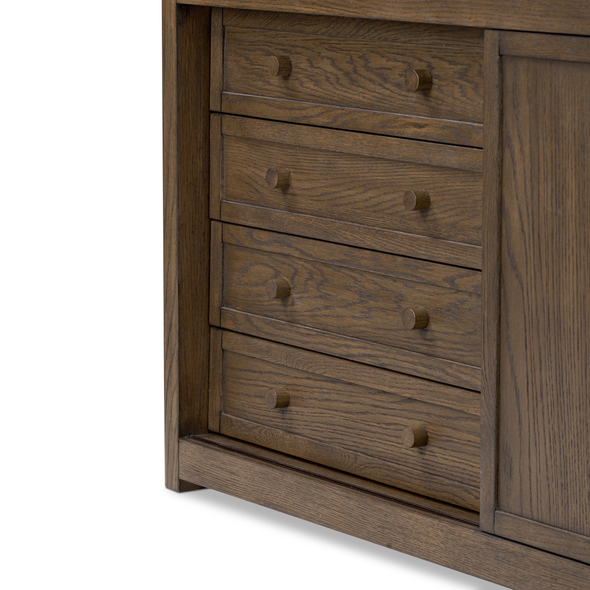Four Hands Miko Bookcase — Fawn Oak-Fawn Oak Veneer