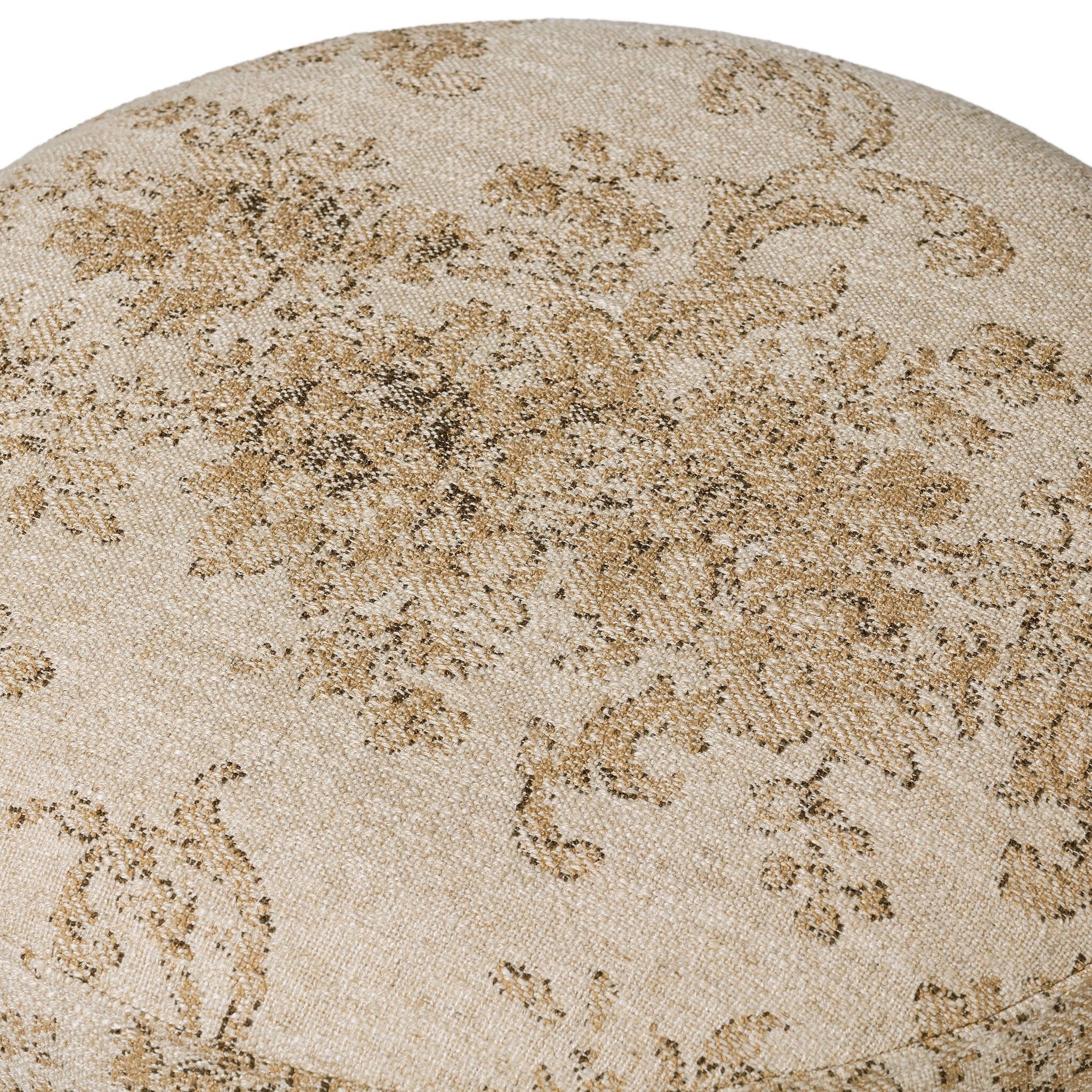 Four Hands Corinne Accent Stool — Fallingbrook Natural-Hammered Bronze-Textured Bronze