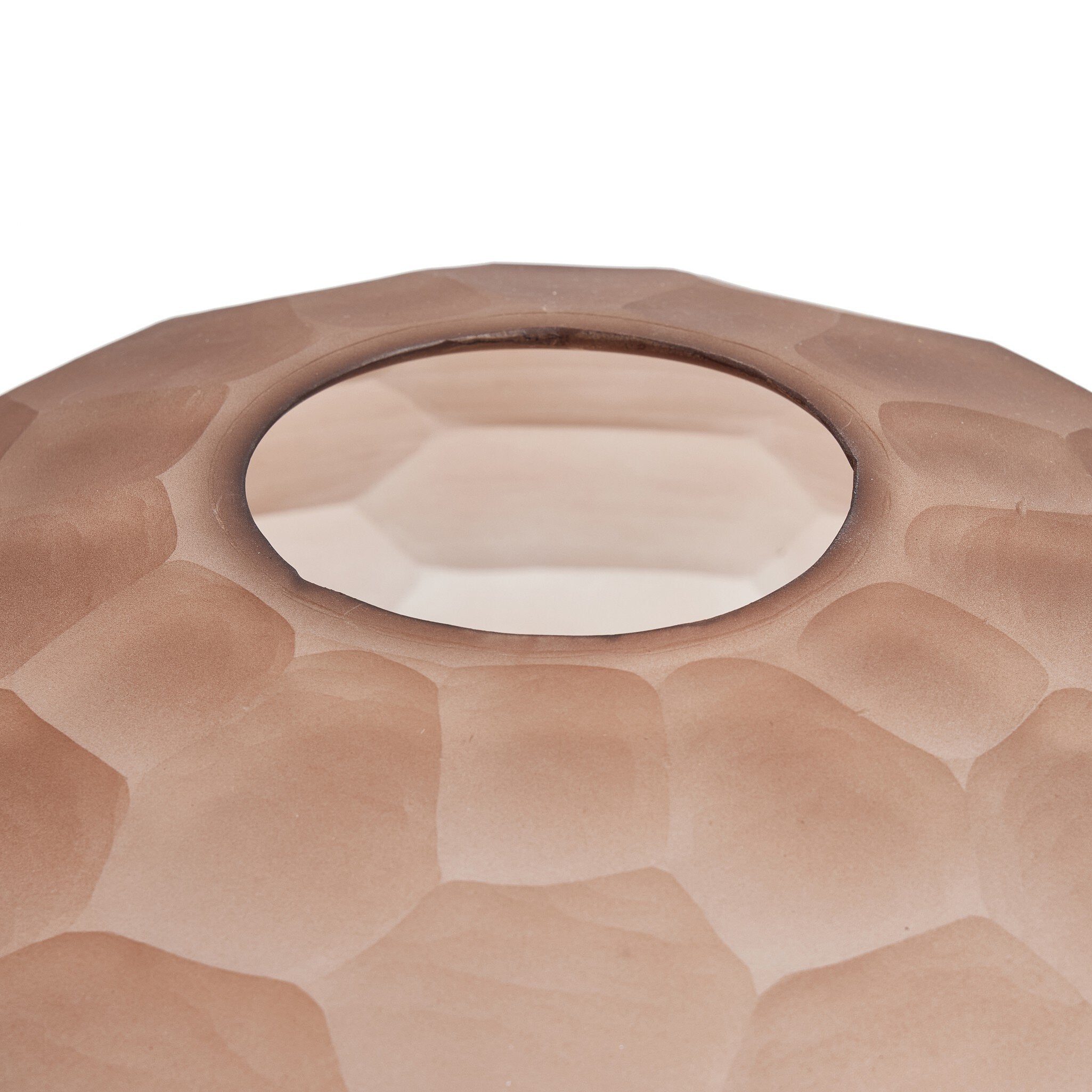 Four Hands Textured Glass Vase — Smoked Textured Glass