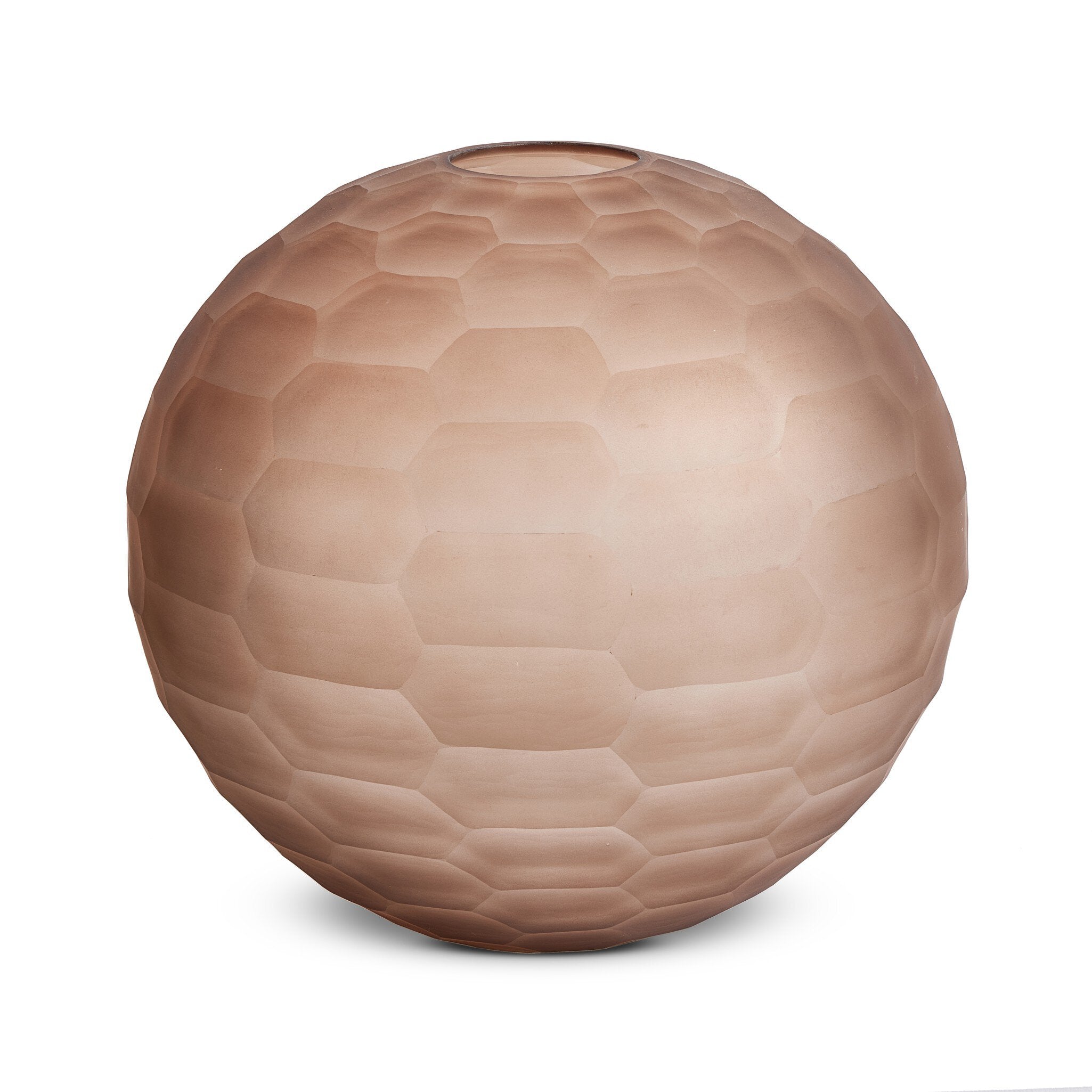 Four Hands Textured Glass Vase — Smoked Textured Glass